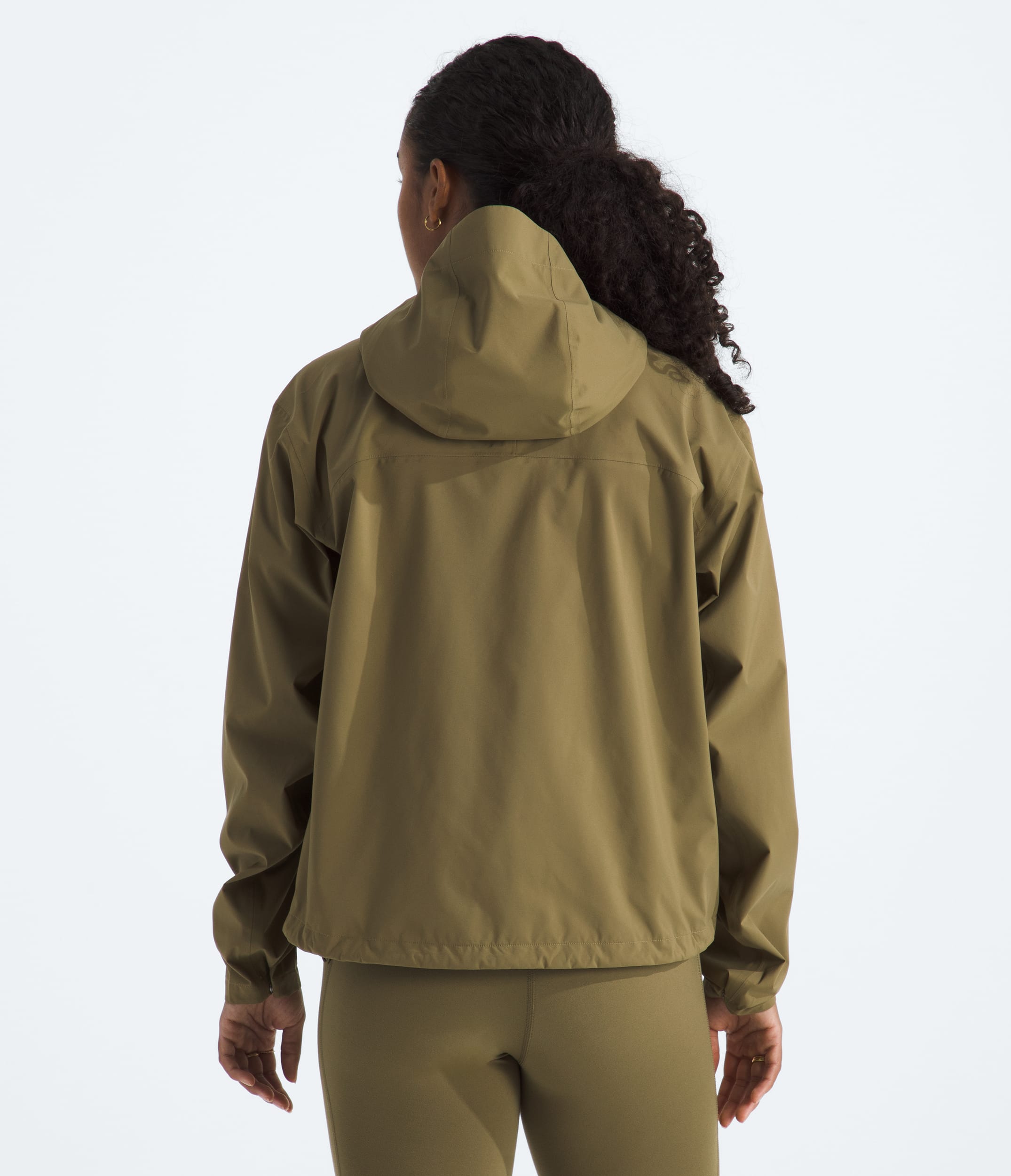 Womens Voyage Rain 3L Hooded Jacket TNF BACK