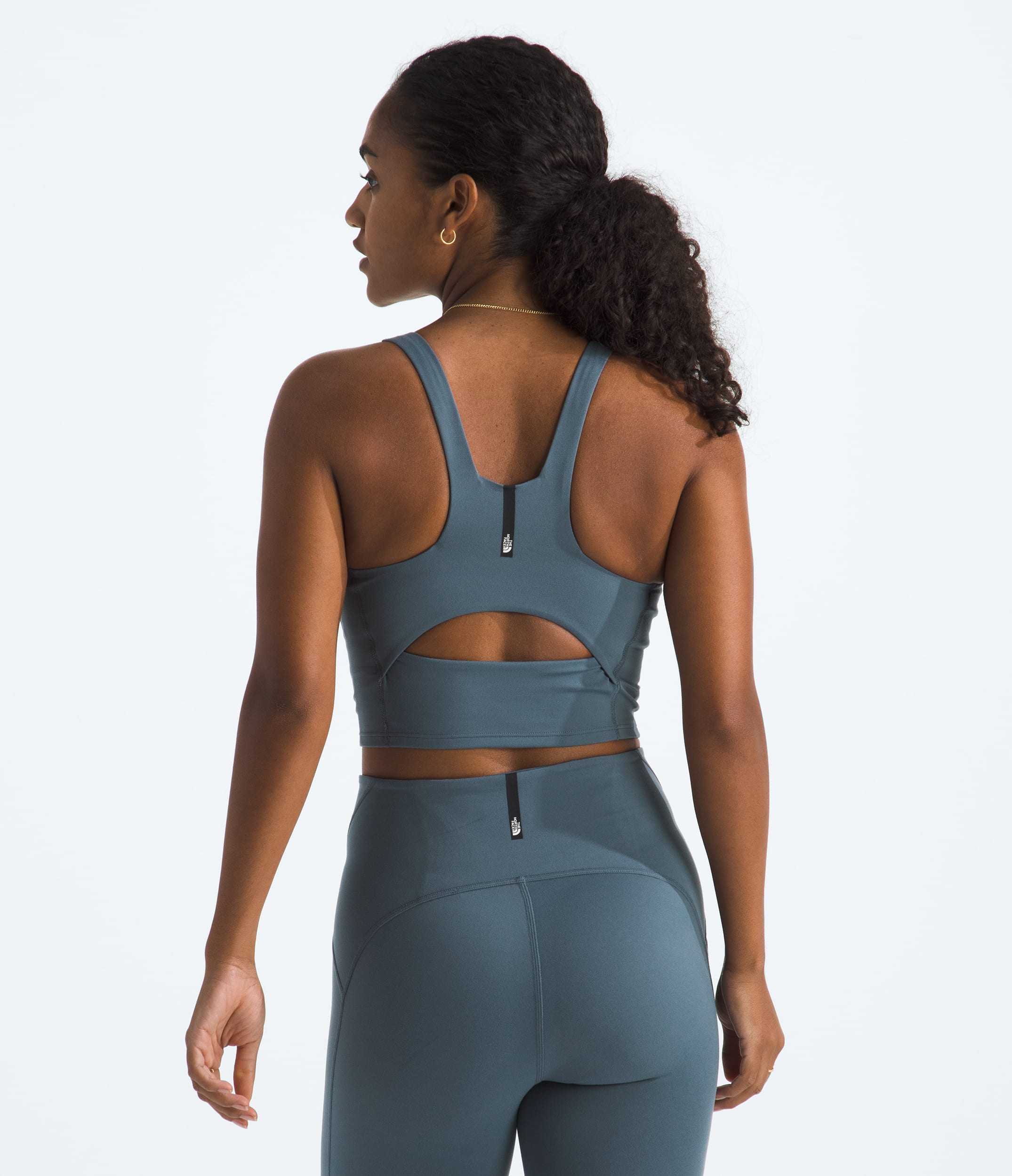 Womens Jaida Long Line Bra TNF BACK