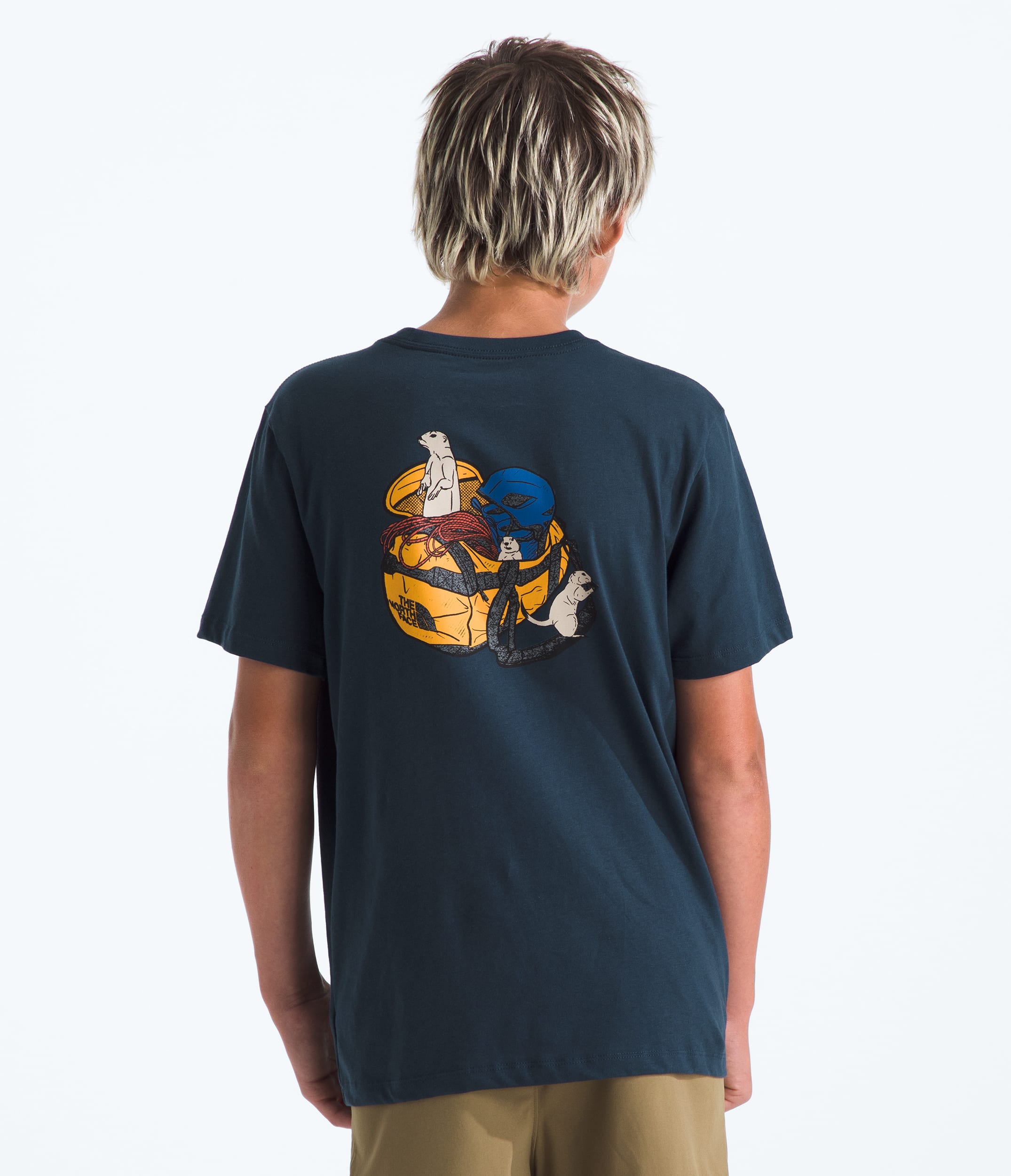 Boys  Girls Woodland Wanderer Regular ShortSleeve Tee TNF HERO2