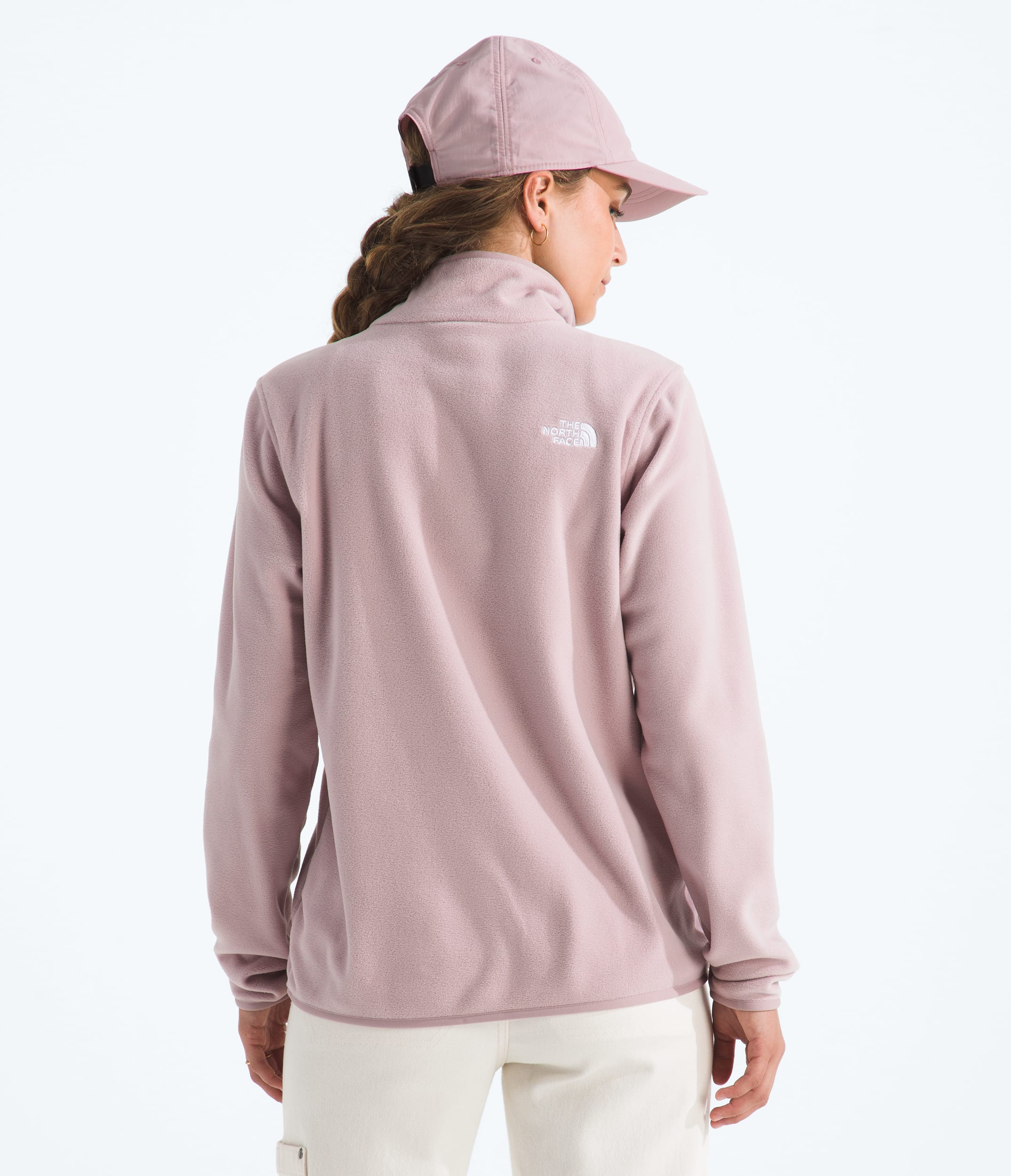 Womens Glacier Fleece Zip Jacket TNF BACK