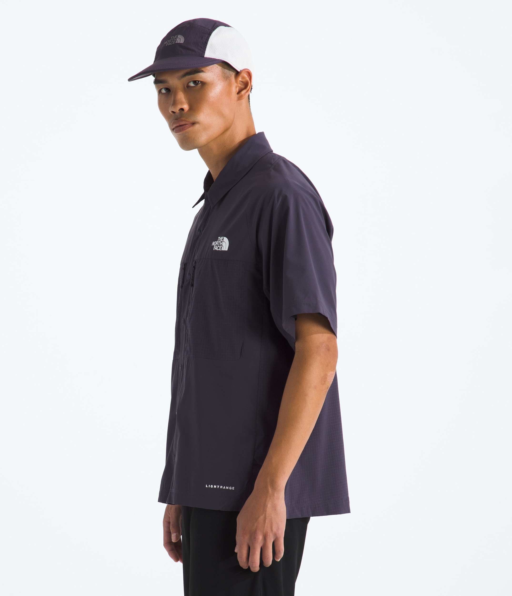 Mens Trail LIGHTRANGE ShortSleeve Shirt TNF MODEL34