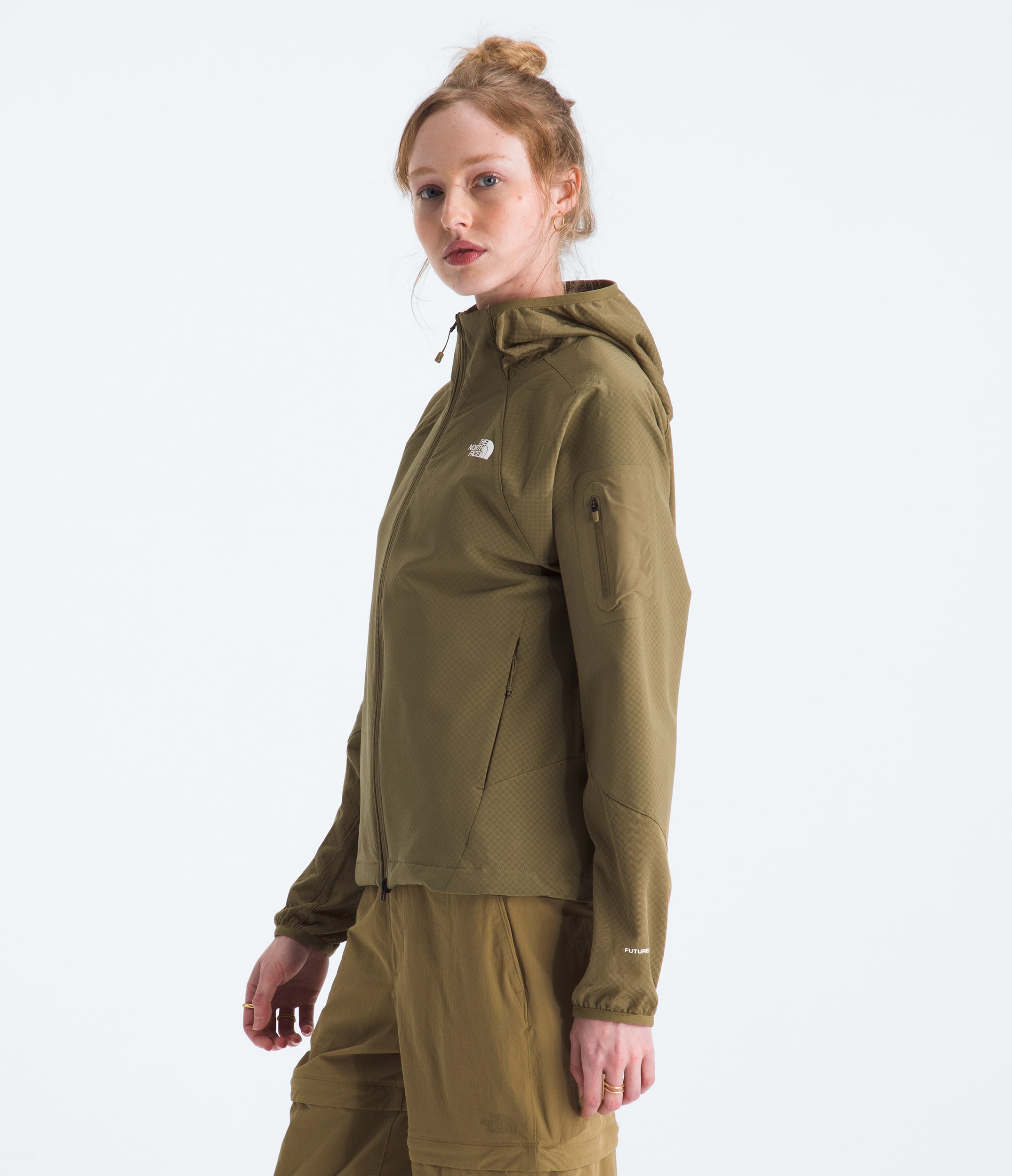 Womens Tek Approach FUTUREFLEECE Hooded Jacket TNF MODEL34