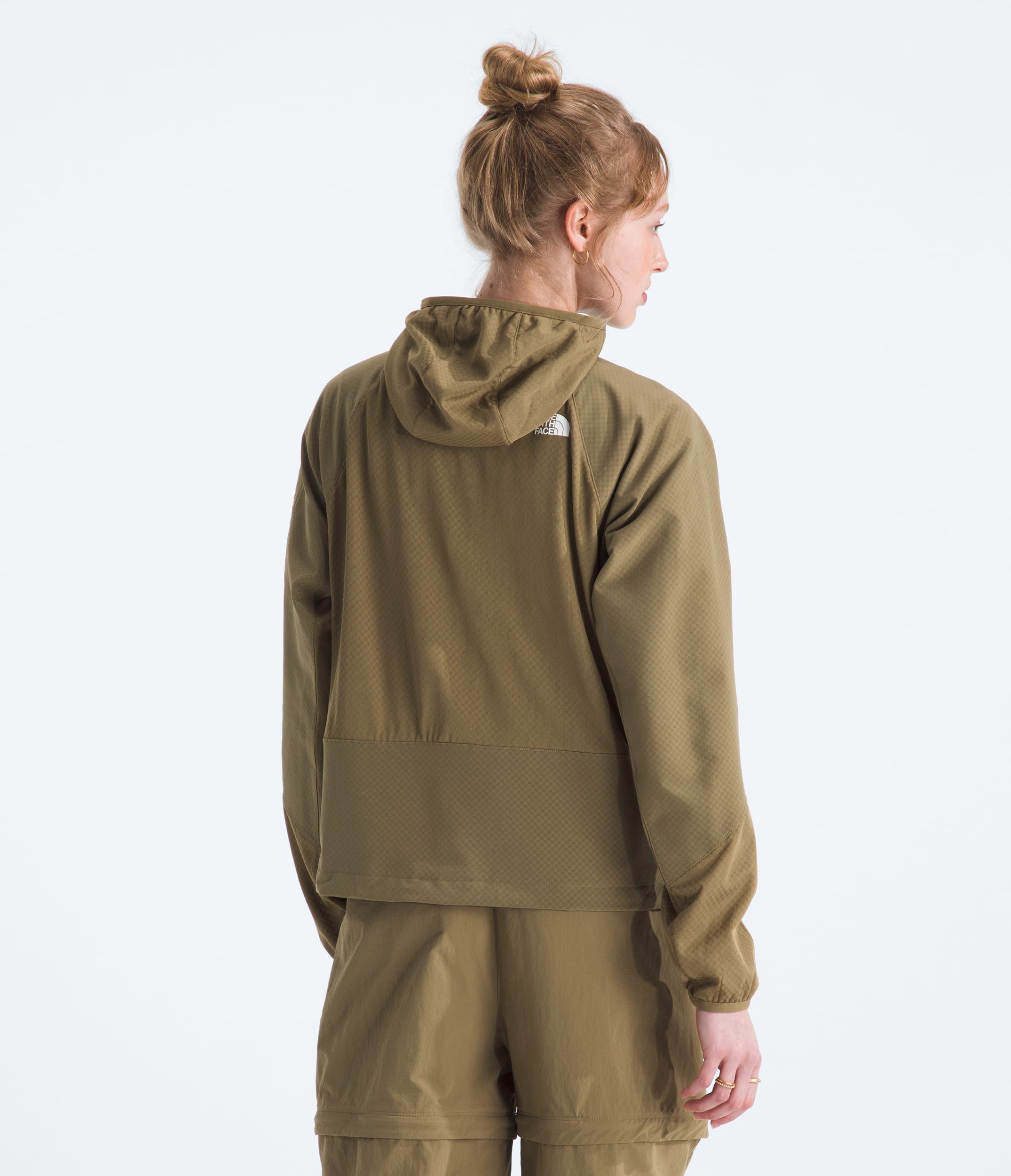 Womens Tek Approach FUTUREFLEECE Hooded Jacket TNF BACK