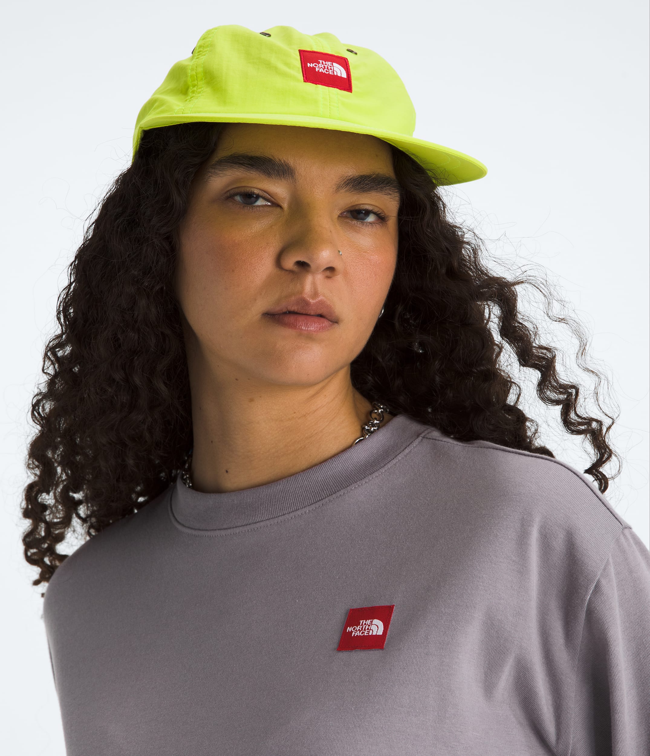 Tshirt droit  manches courtes TNF Red Box pour femmes TNF HERO3