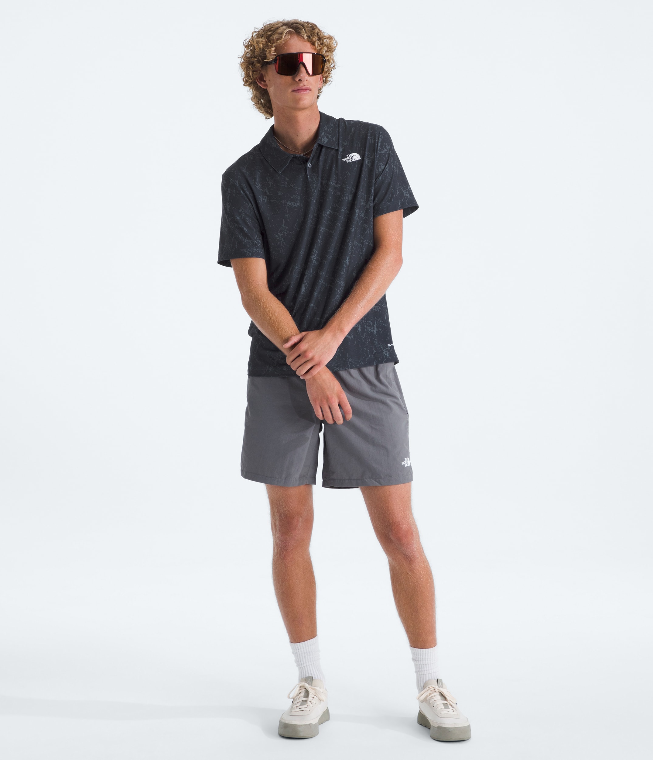 Polo imprim Adventure pour hommes TNF HERO2