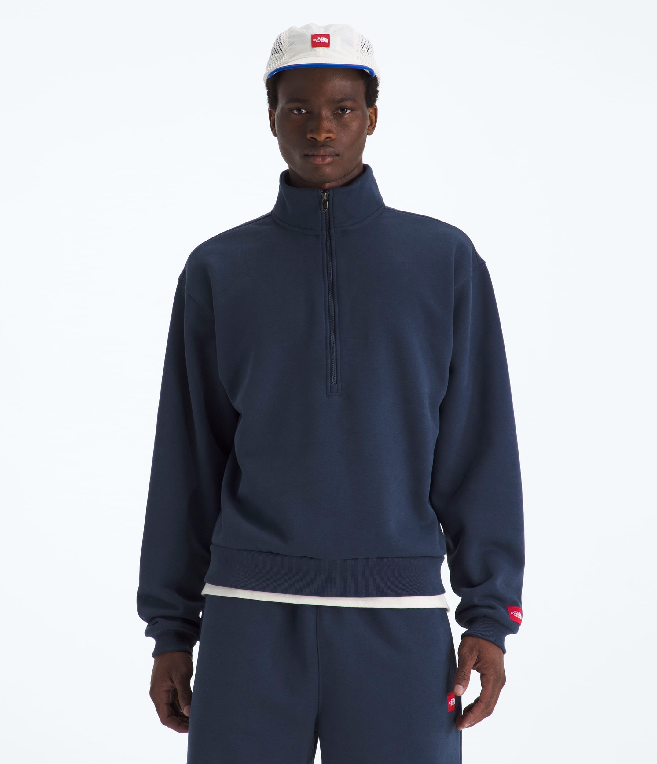 Mens TNF Red Box Half Zip TNF Main