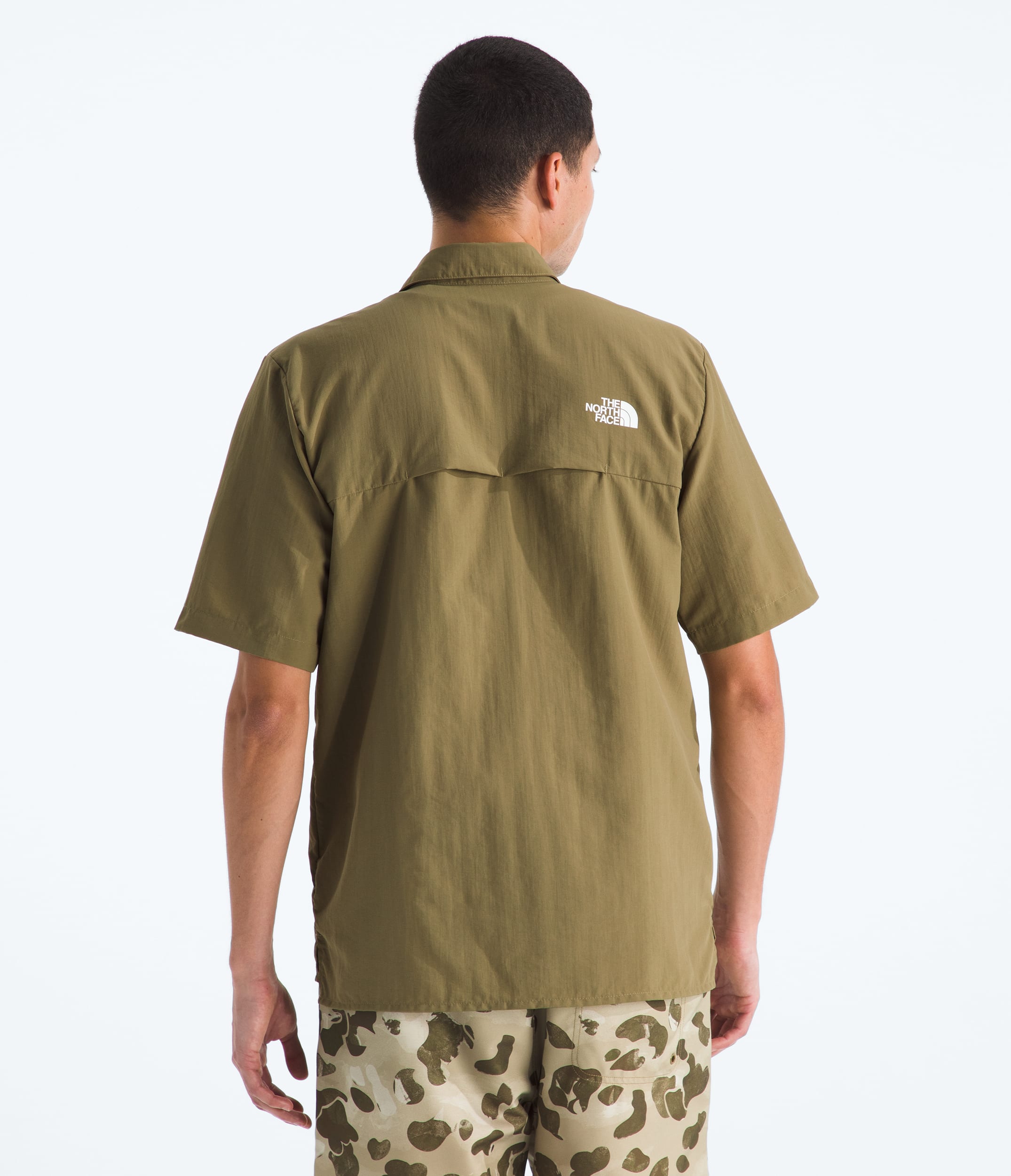 Mens Packable ShortSleeve Shirt TNF BACK
