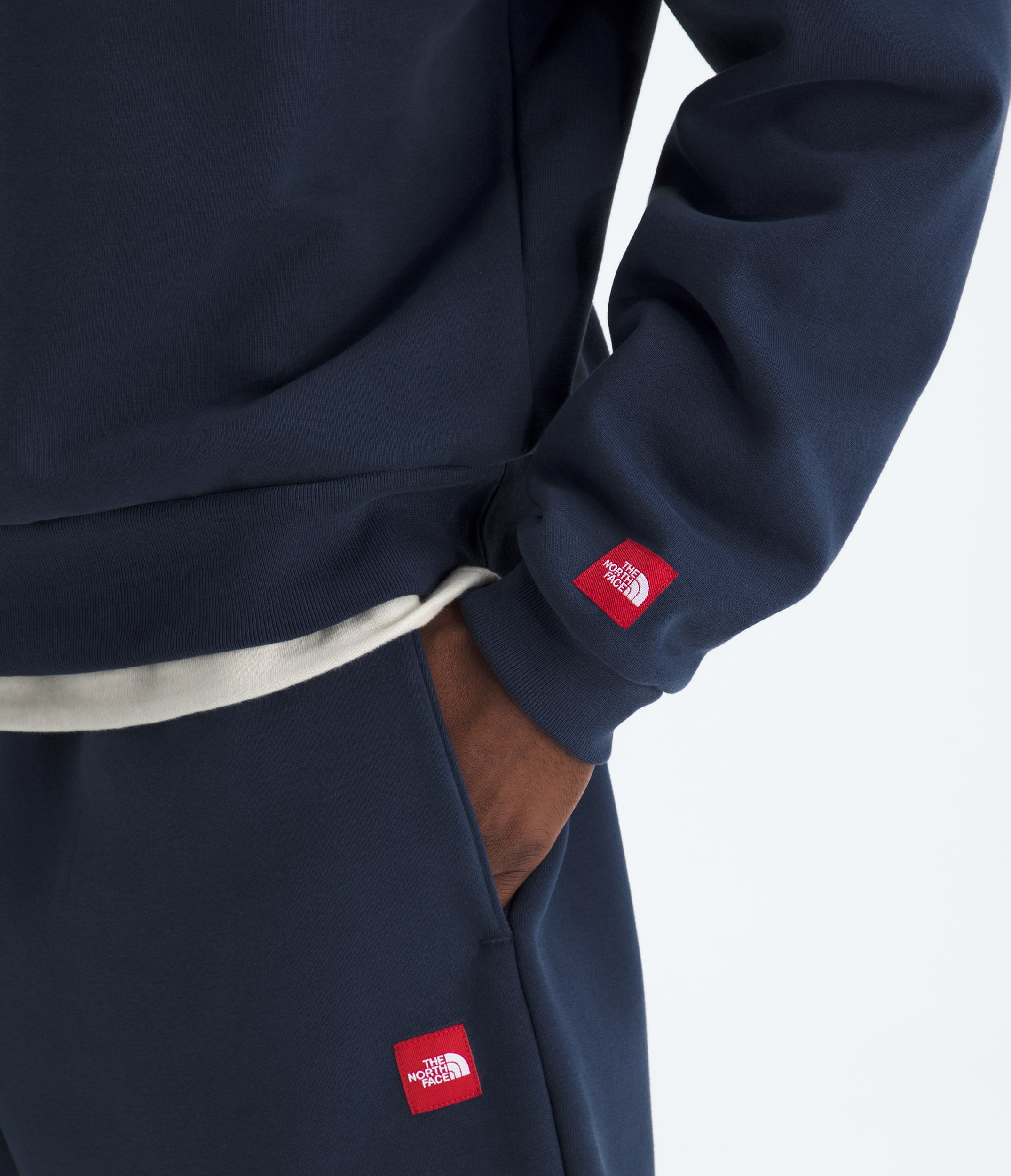 Mens TNF Red Box Half Zip TNF HERO3