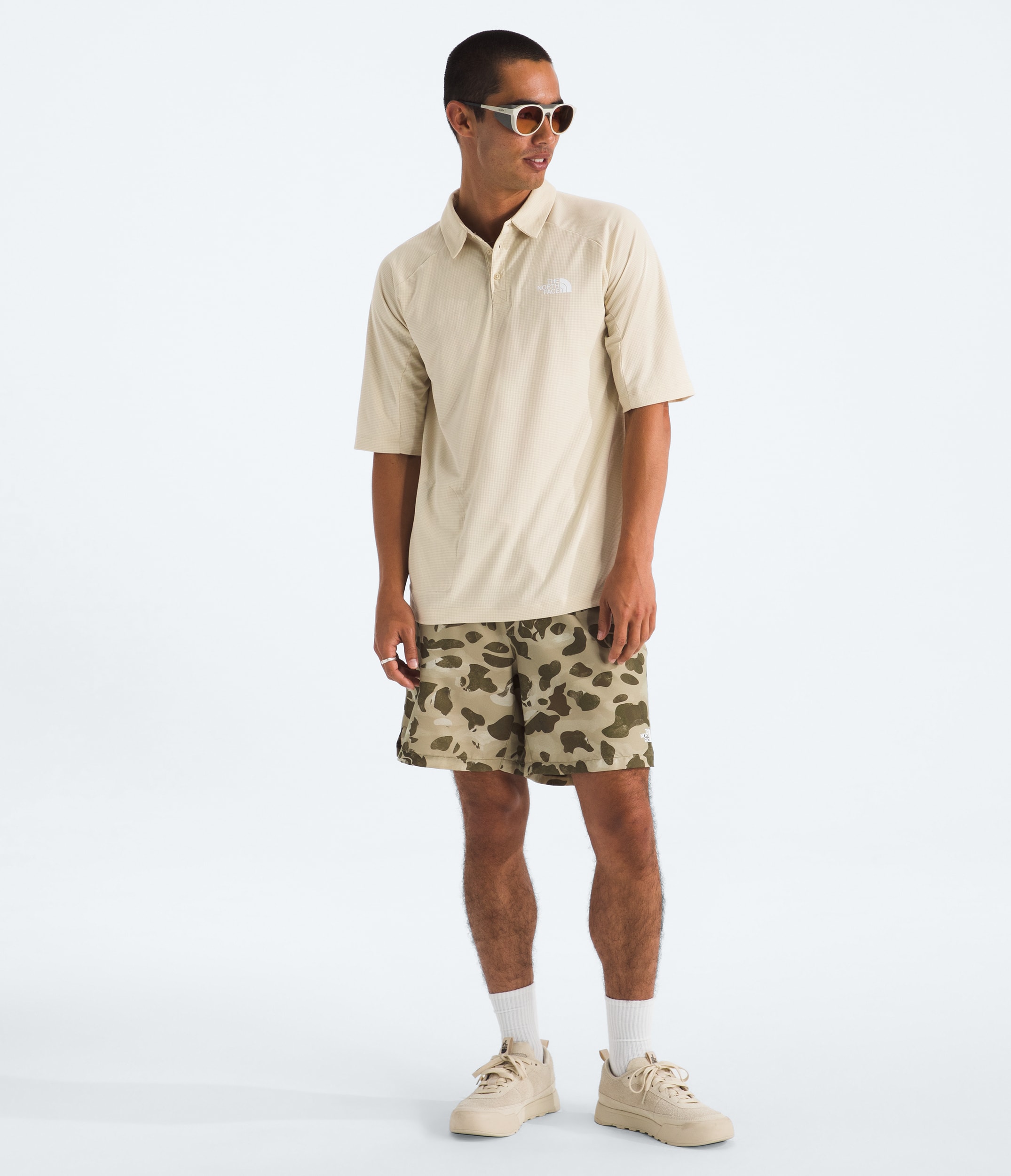 Mens LIGHTRANGE Packable ShortSleeve Polo TNF HERO2