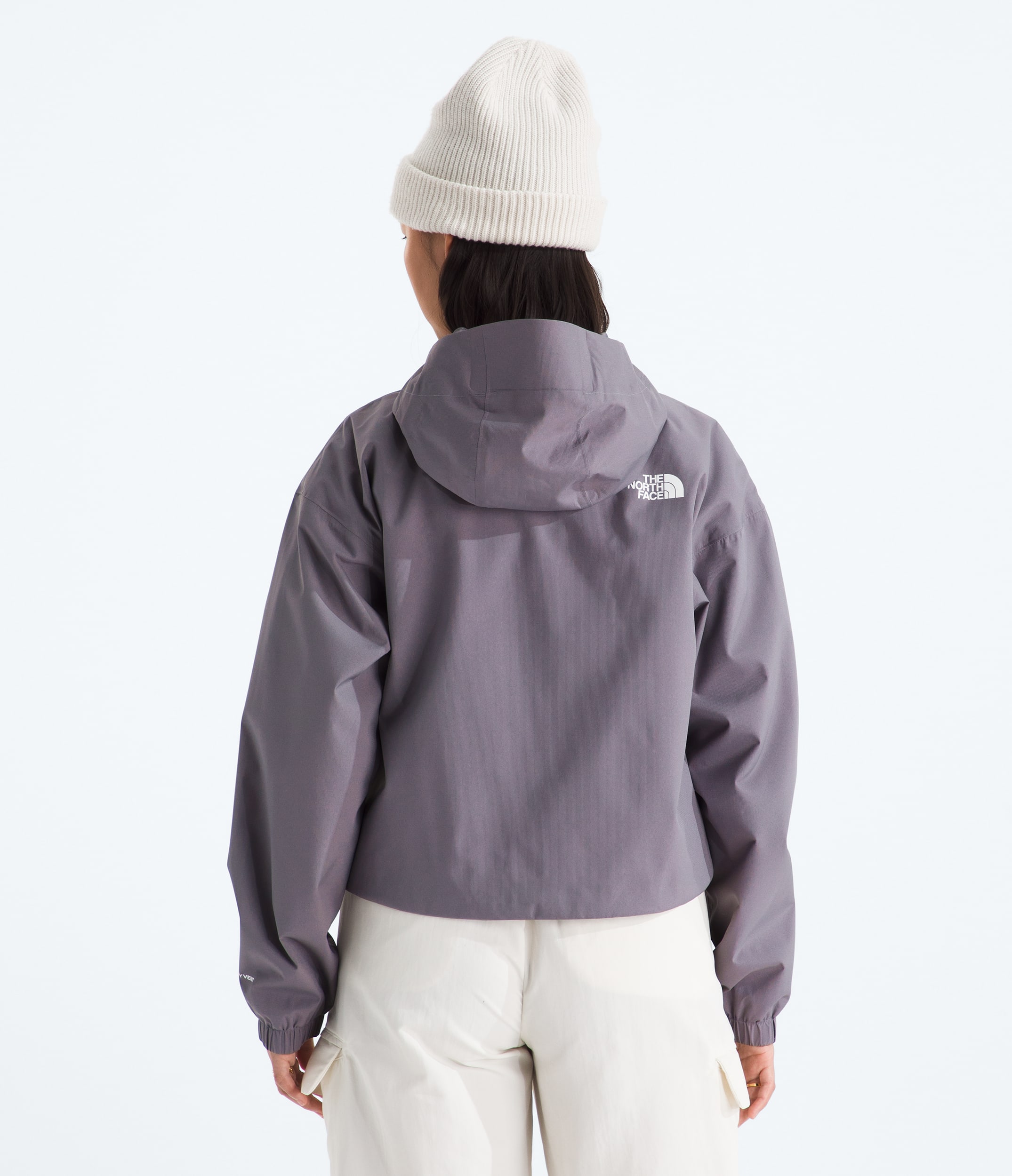 Womens Quest Cropped Waterproof Jacket TNF BACK