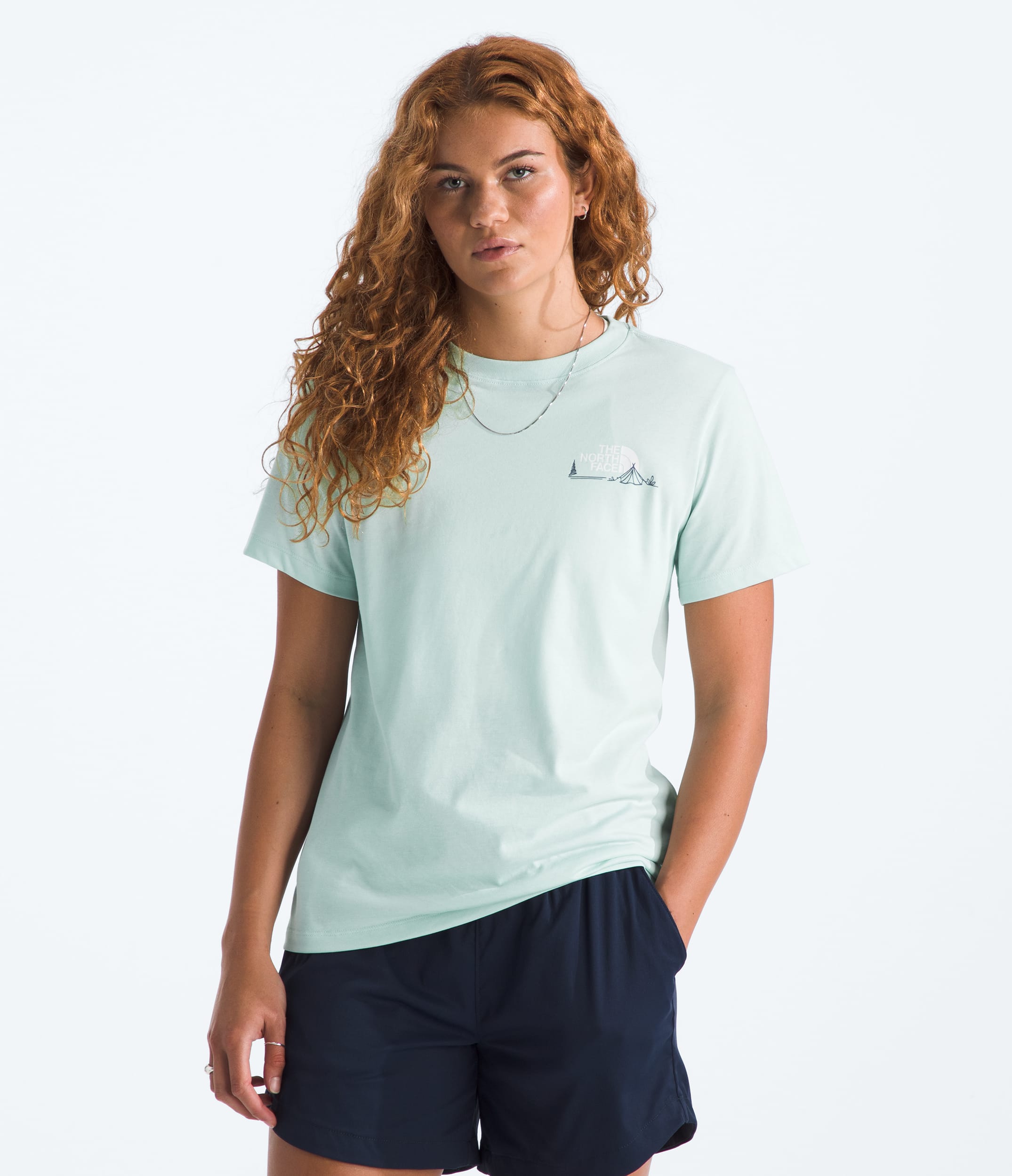 Womens Monte Regular ShortSleeve TeeGraphic TNF BACK