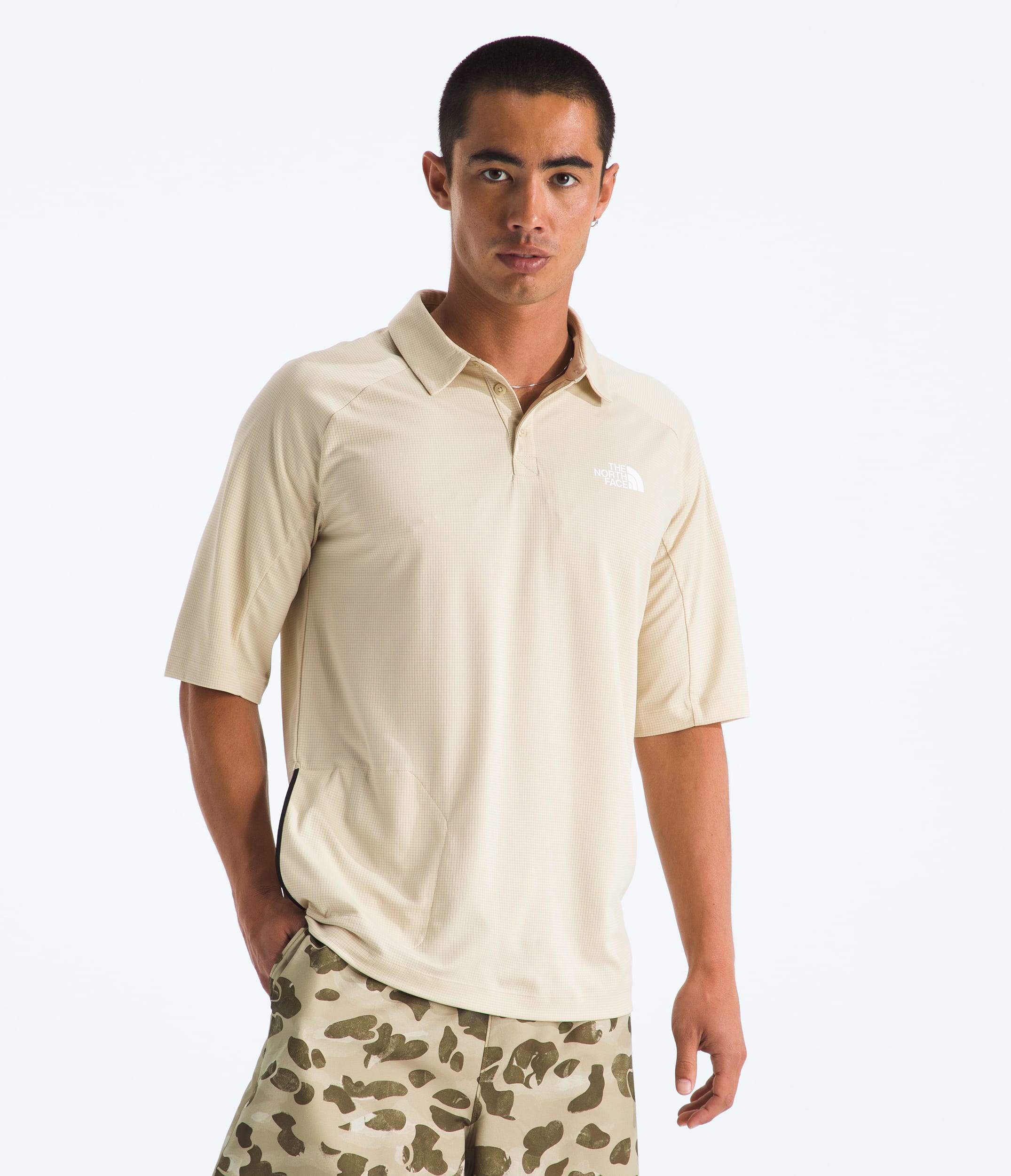Mens LIGHTRANGE Packable ShortSleeve Polo TNF Main