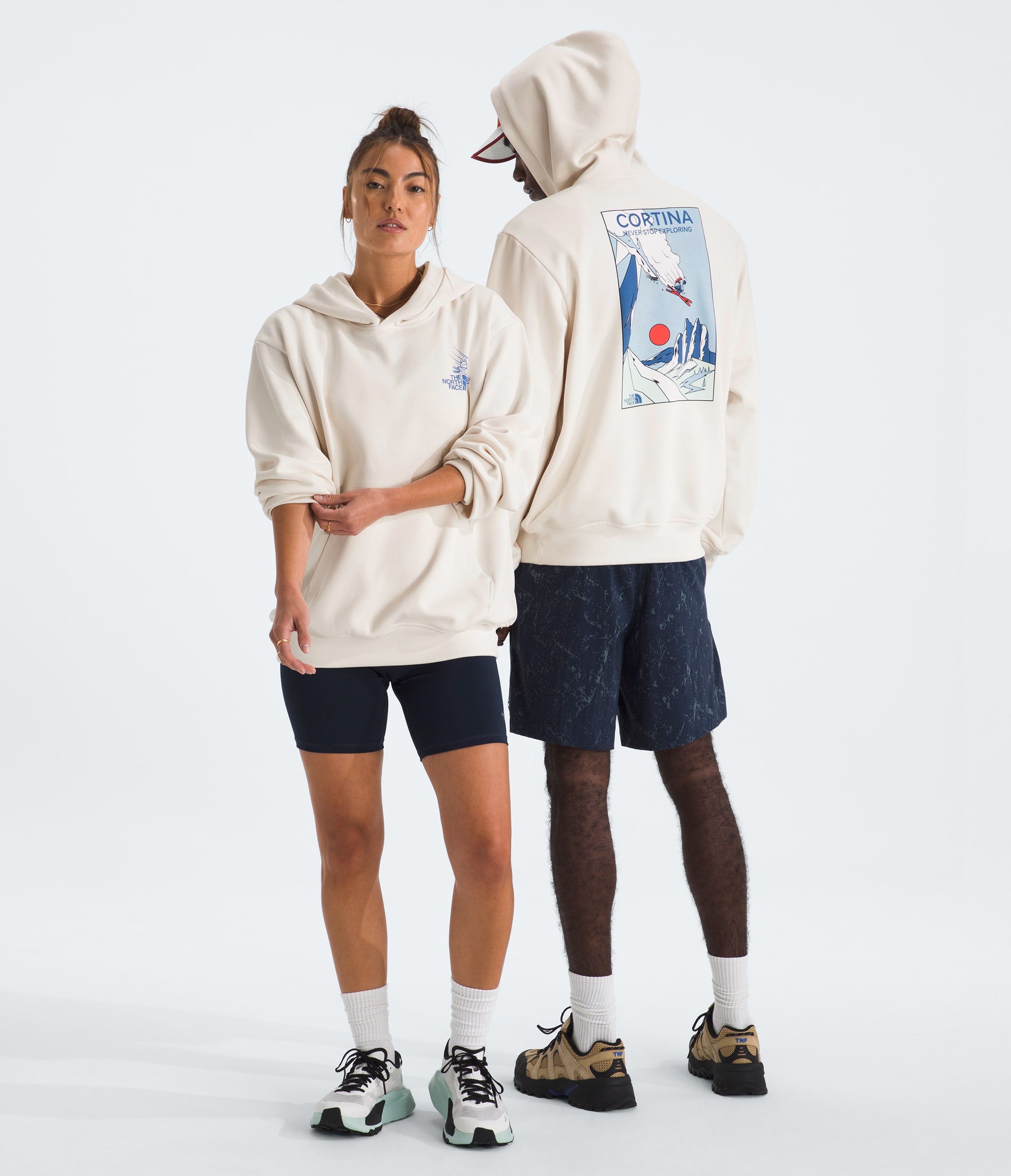 Unisex Mountain Celebration Relaxed HoodieGraphic TNF Main