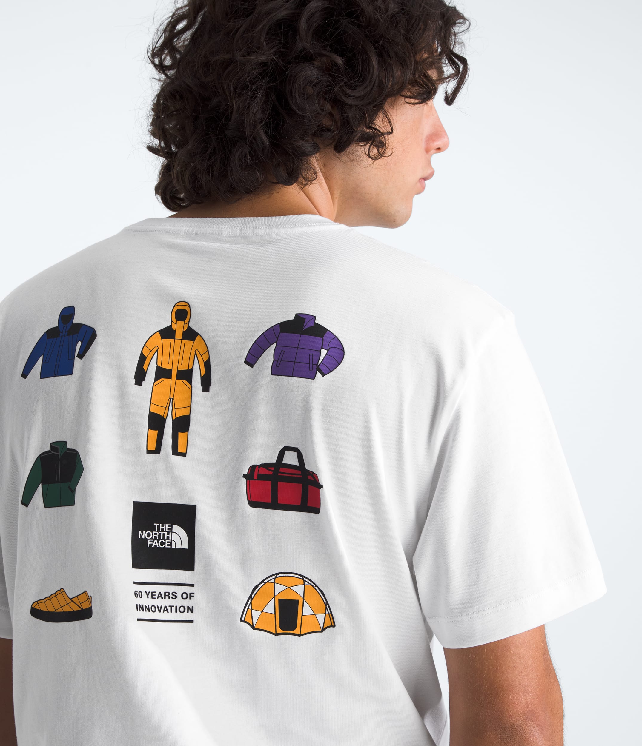 Mens Icon Celebration Regular ShortSleeve TeeGraphic TNF HERO2