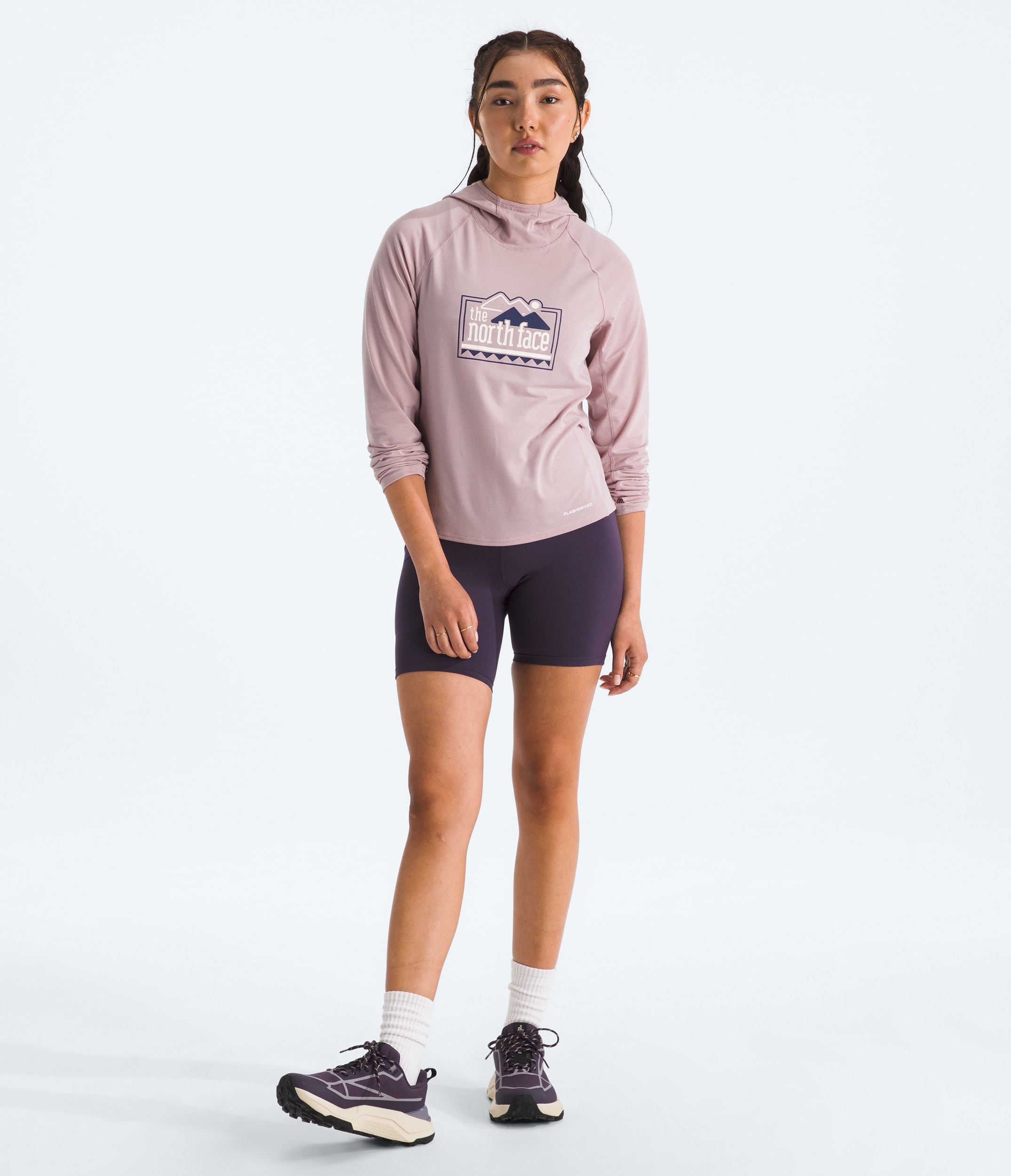 Womens Adventure Explore Pin Hoodie TNF HERO2