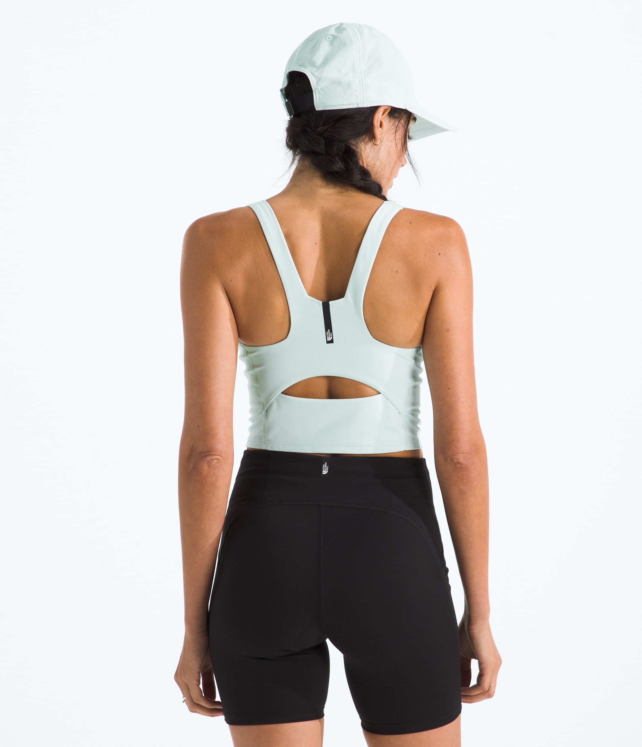 Womens Jaida Long Line Bra TNF BACK