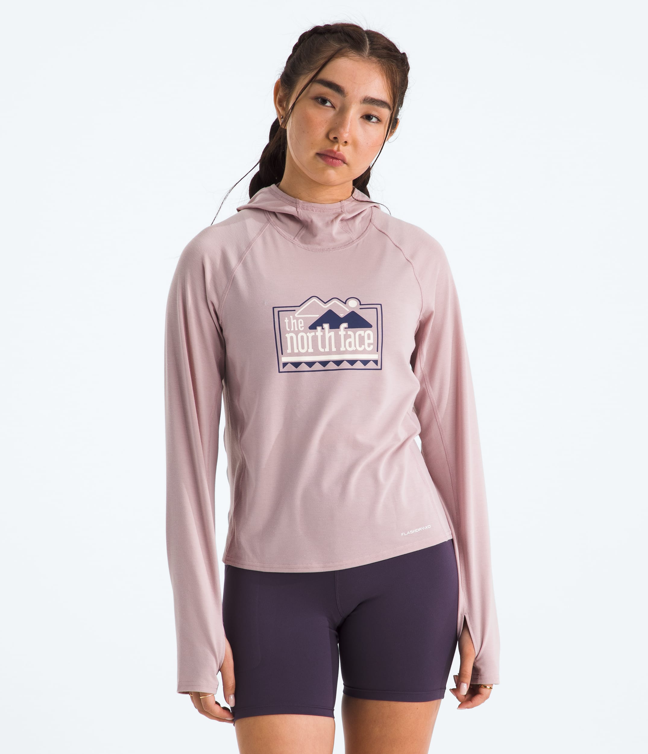 Womens Adventure Explore Pin Hoodie TNF Main