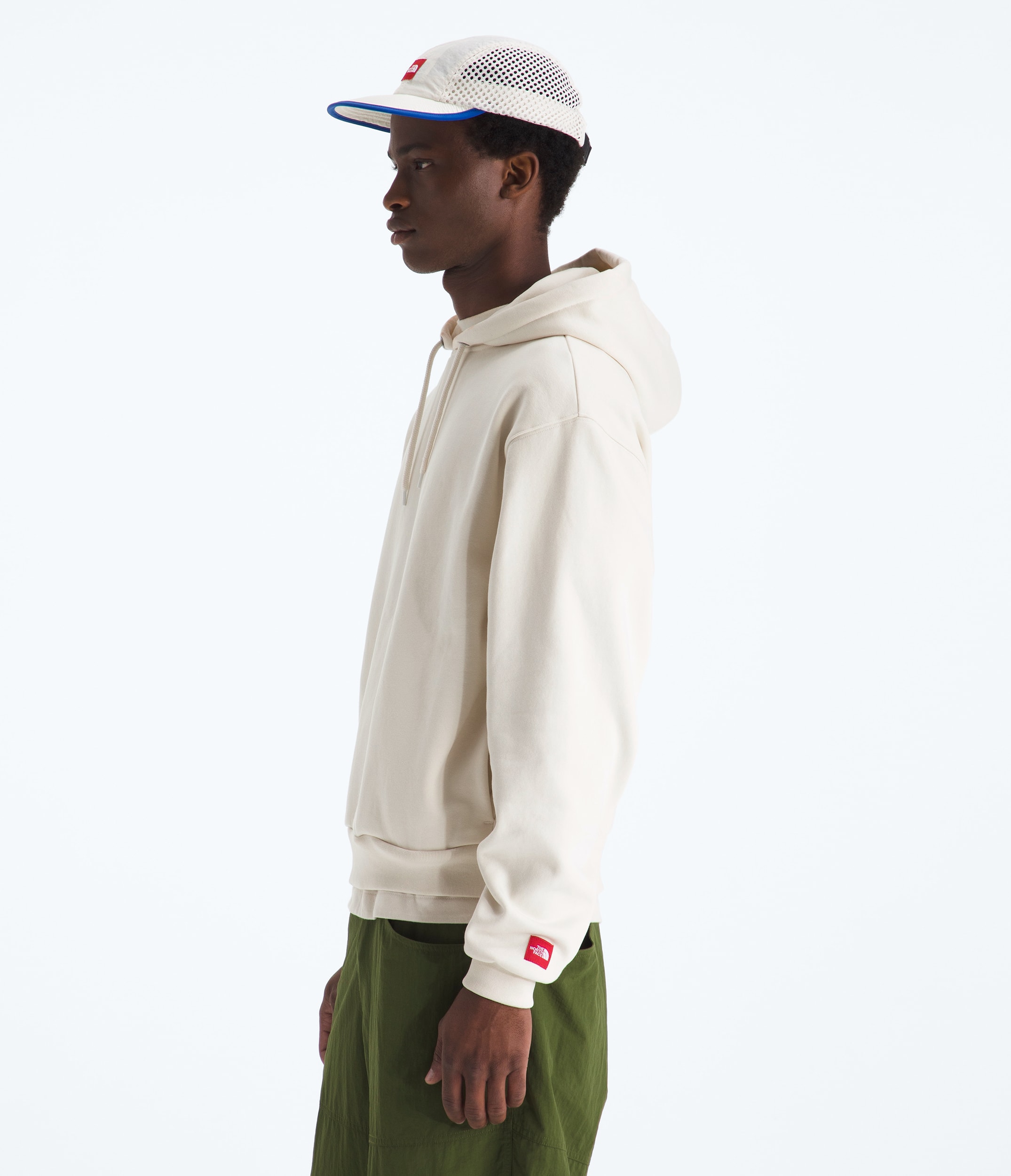 Mens TNF Red Box Hoodie TNF MODEL34