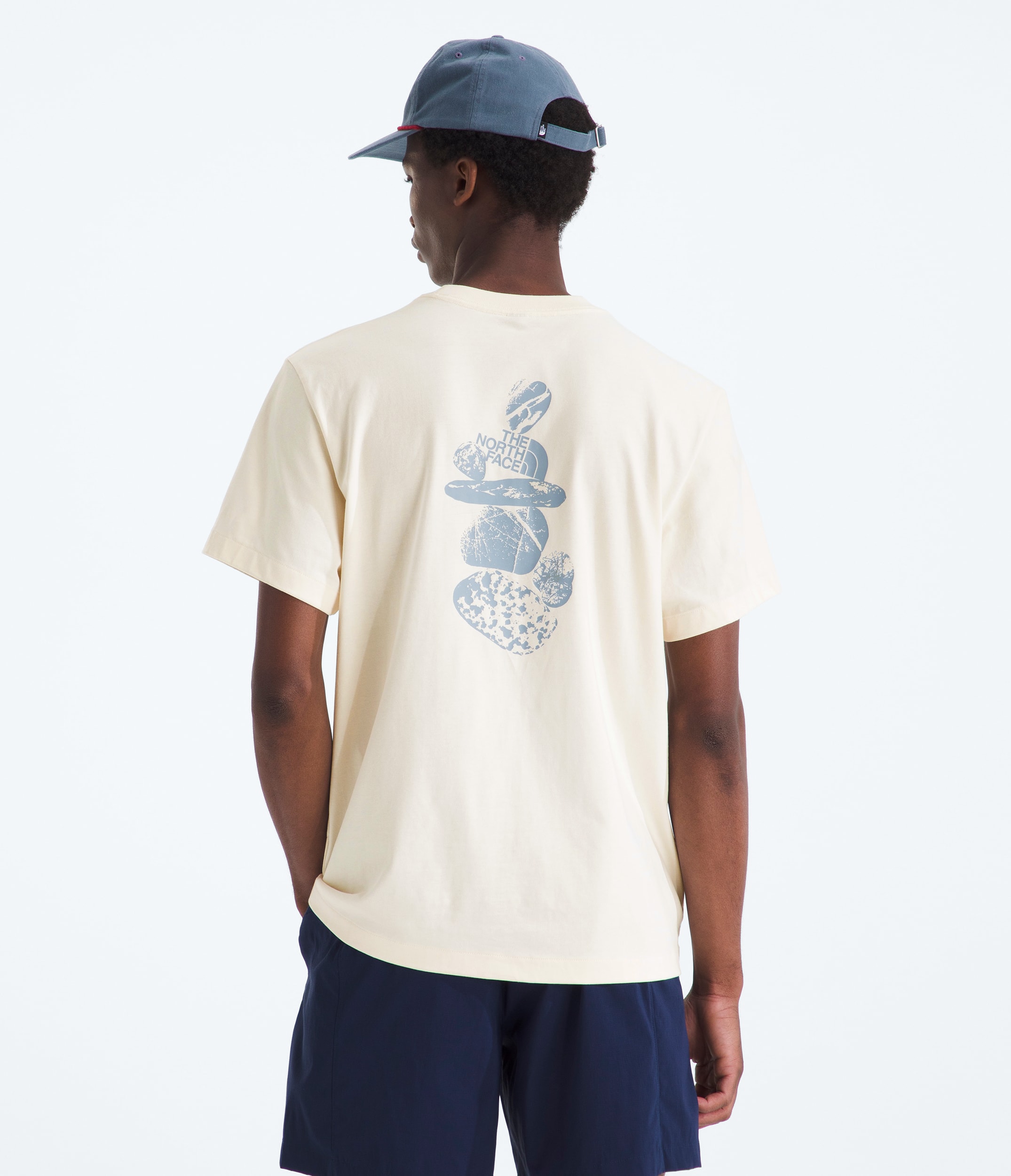 Tshirt  manches courtes dcontract imprim Stones pour hommes TNF BACK