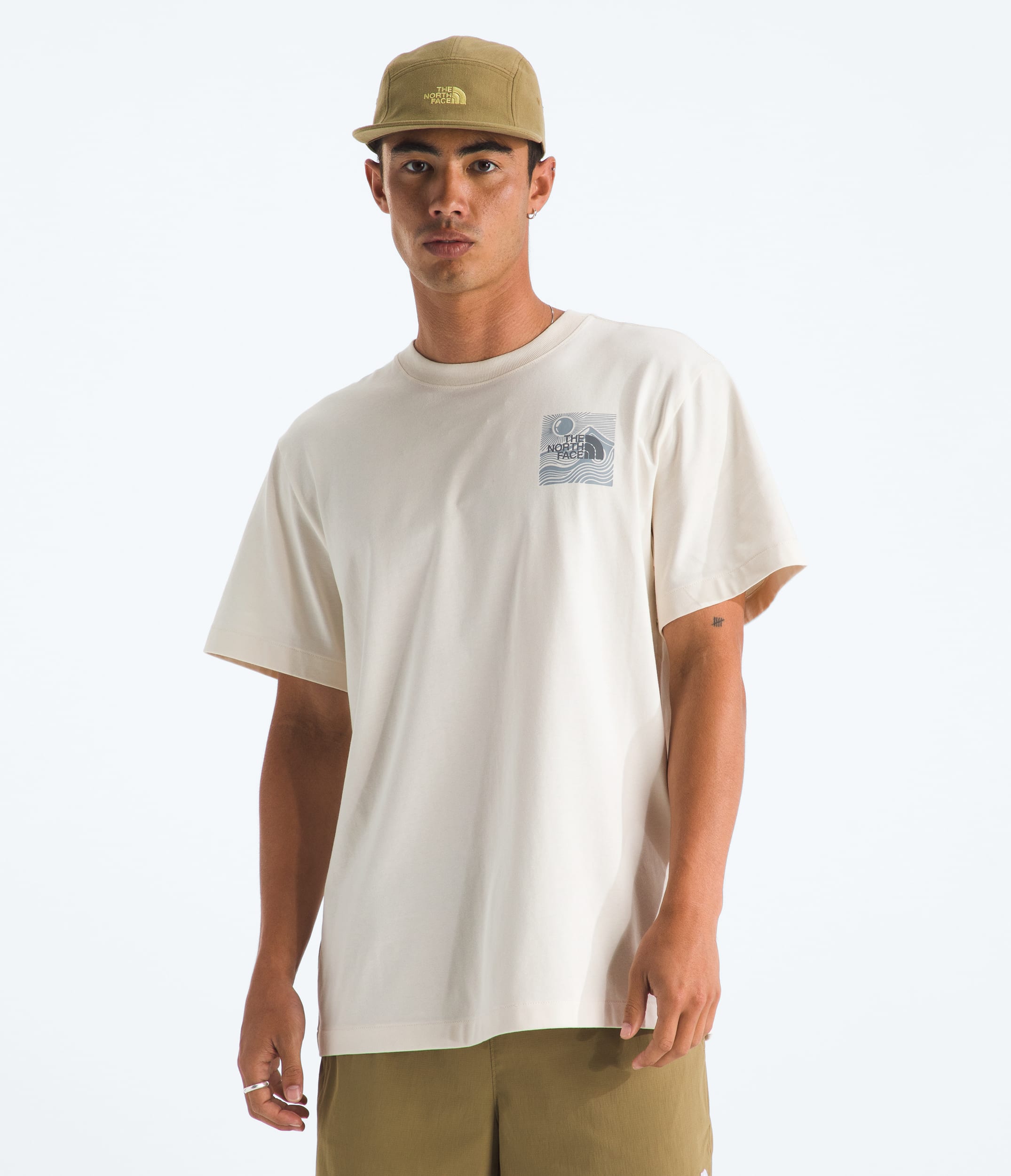 Tshirt imprim  manches courtes dcontract Mountain Escape pour hommes TNF BACK