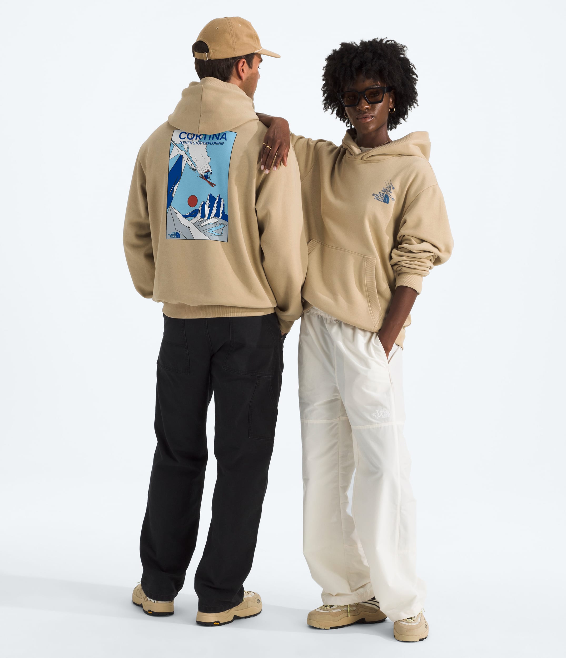 Unisex Mountain Celebration Relaxed HoodieGraphic TNF HERO