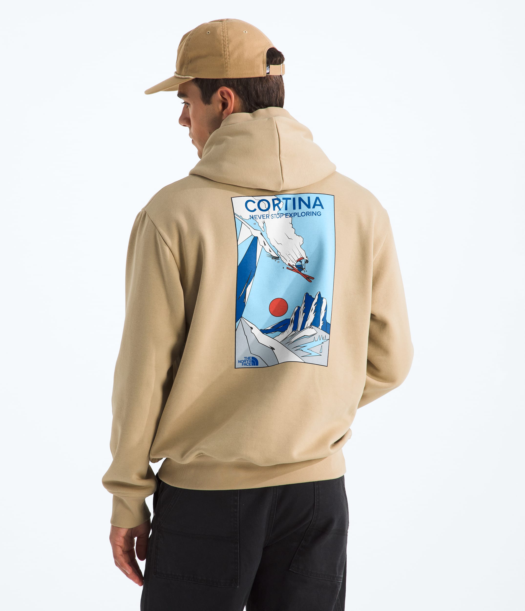 Unisex Mountain Celebration Relaxed HoodieGraphic TNF HERO2