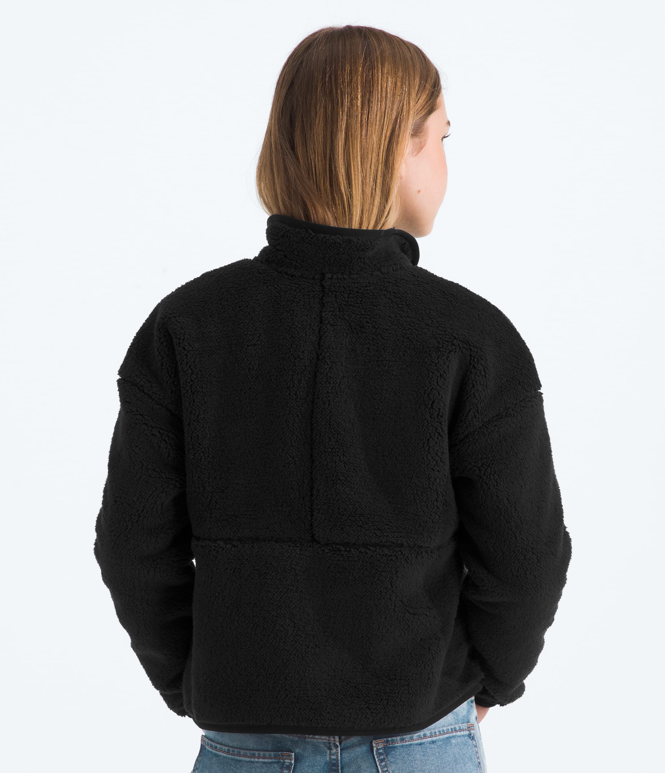 Girls Cabin Fleece FullZip Jacket TNF BACK