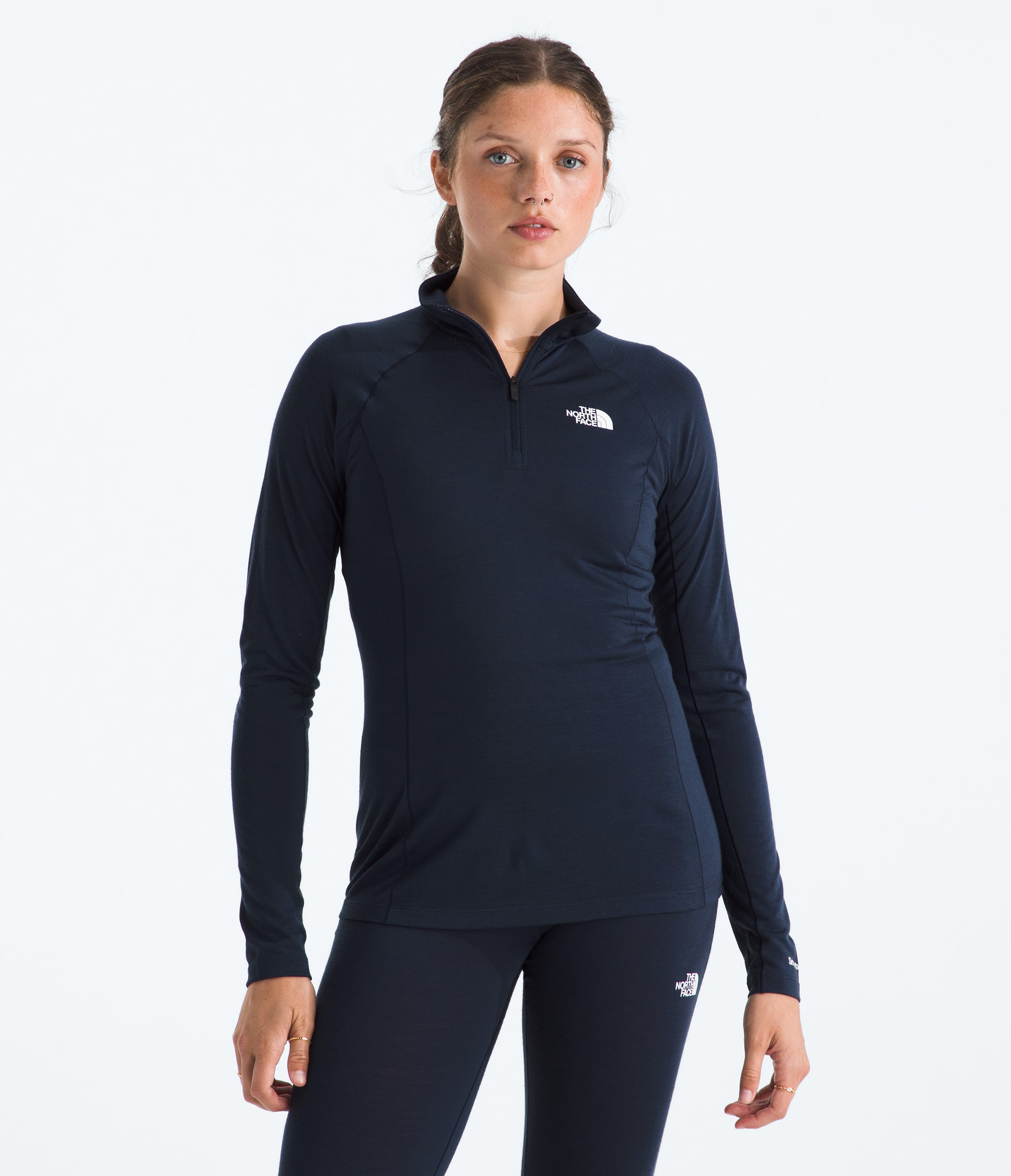 TNF X Smartwool Women's Merino Blend 150 Long-Sleeve ¼-Zip | The