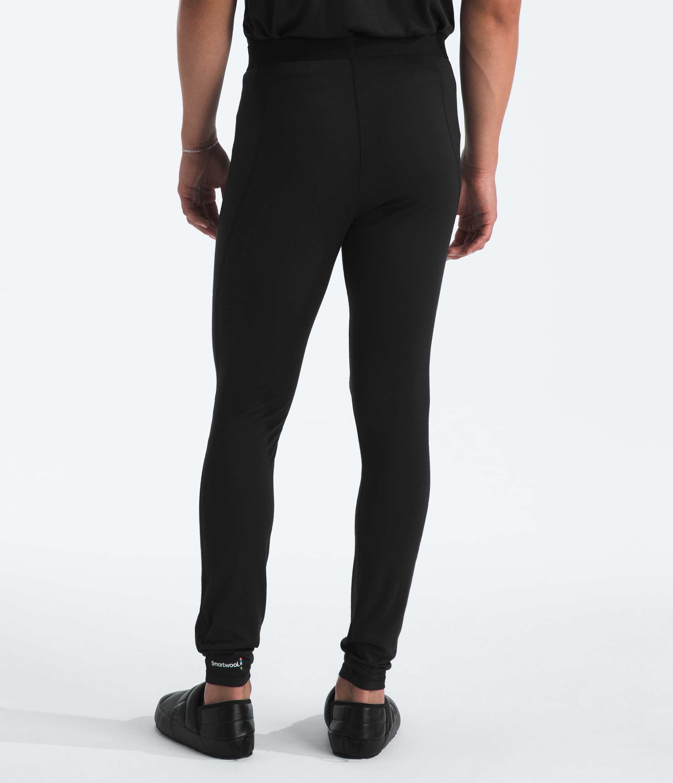 TNF X Smartwool Mens Merino Blend 150 Bottoms TNF Black BACK