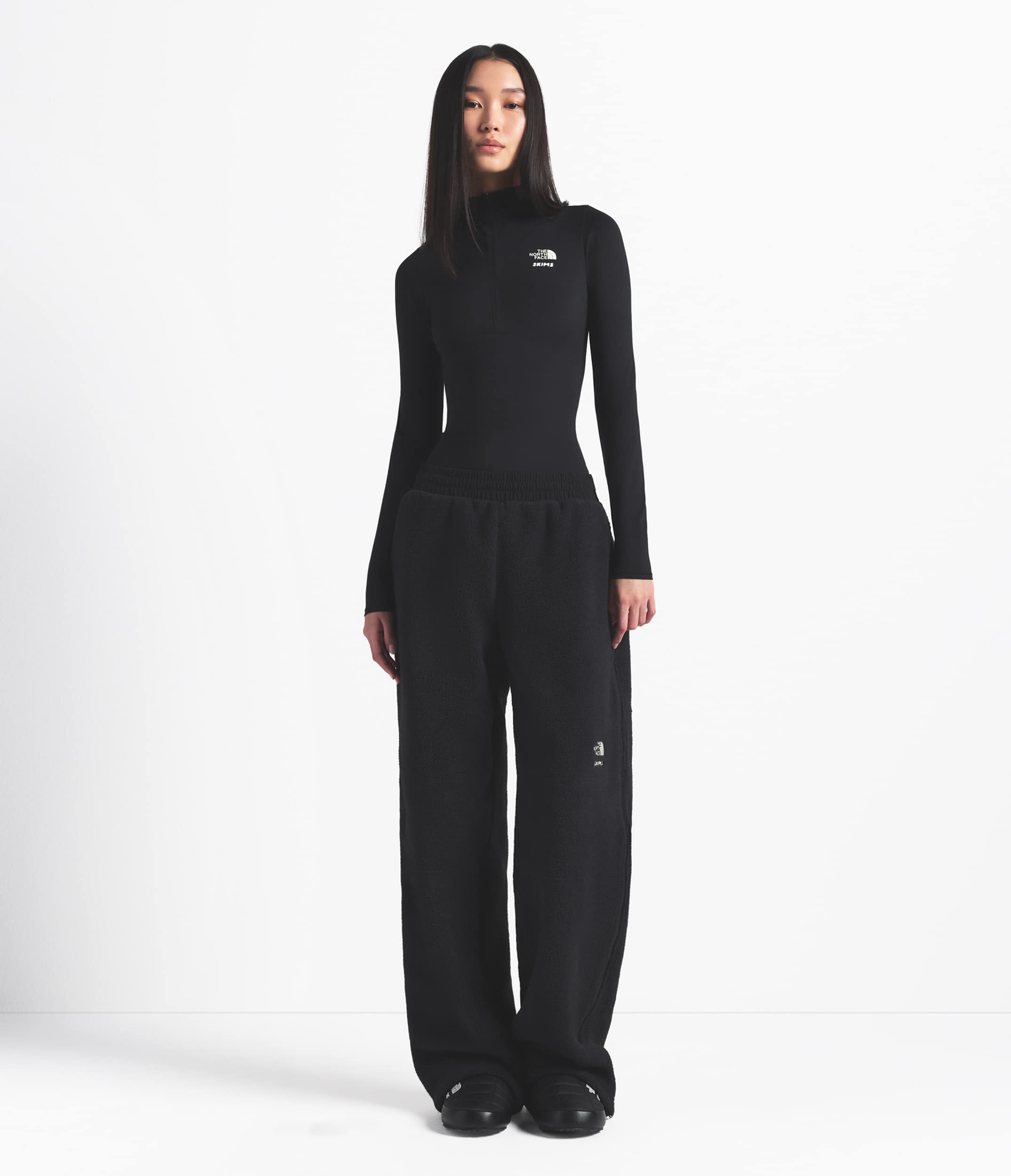 Pantalon  jambe droite en molleton Denali 1995 The North Face x SKIMS TNF Onyx Sk HERO