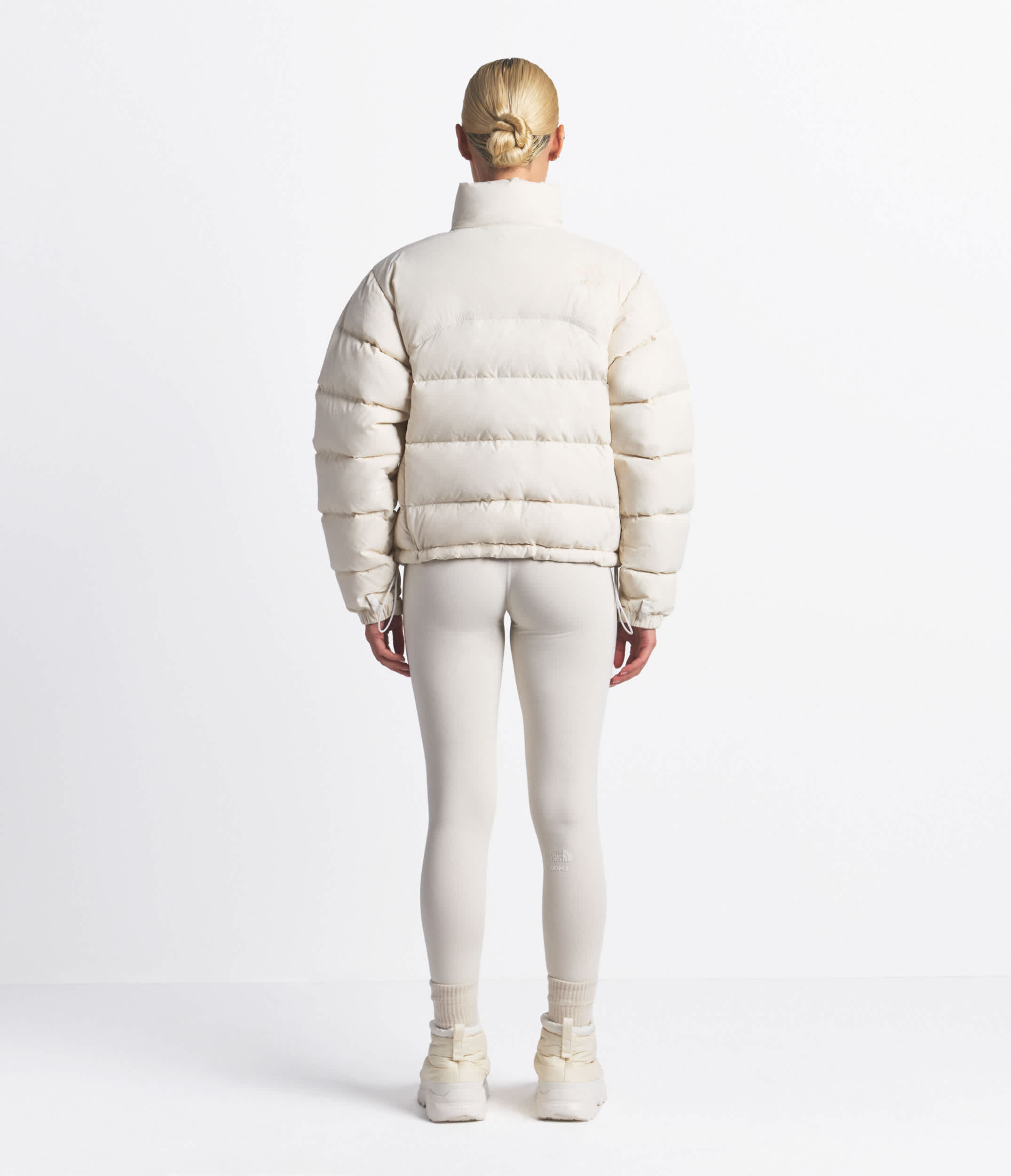 The North Face X SKIMS Womens 2000 Retro Nuptse Jacket TNF BACK