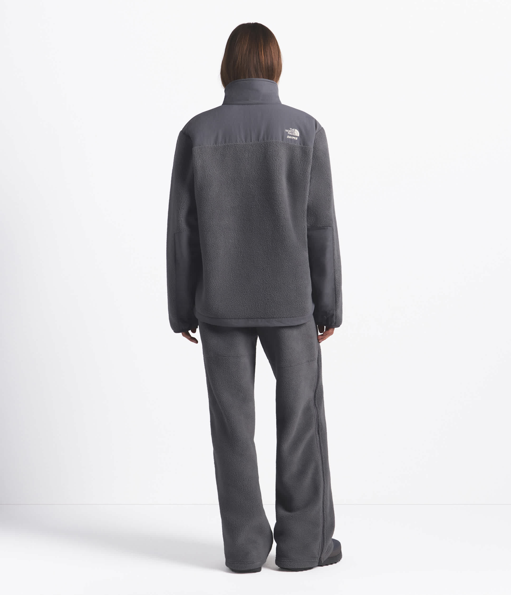 Manteau en molleton Denali 1995 The North Face x SKIMS TNF Gris acier Sk BACK