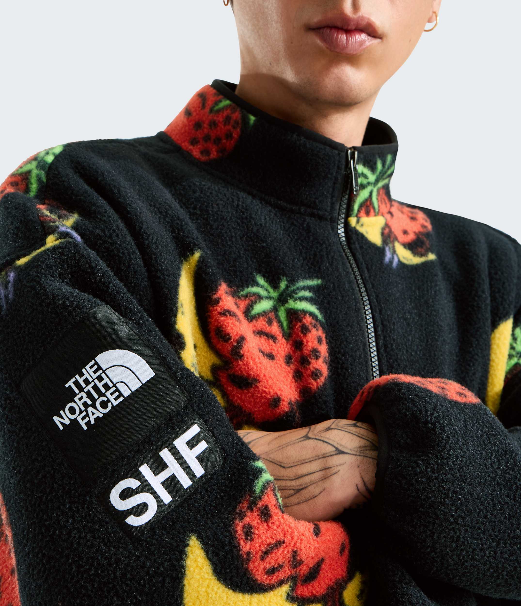 Molleton  demiglissire TNF x Sky High Farm Goods TNF MODELCLOSE4