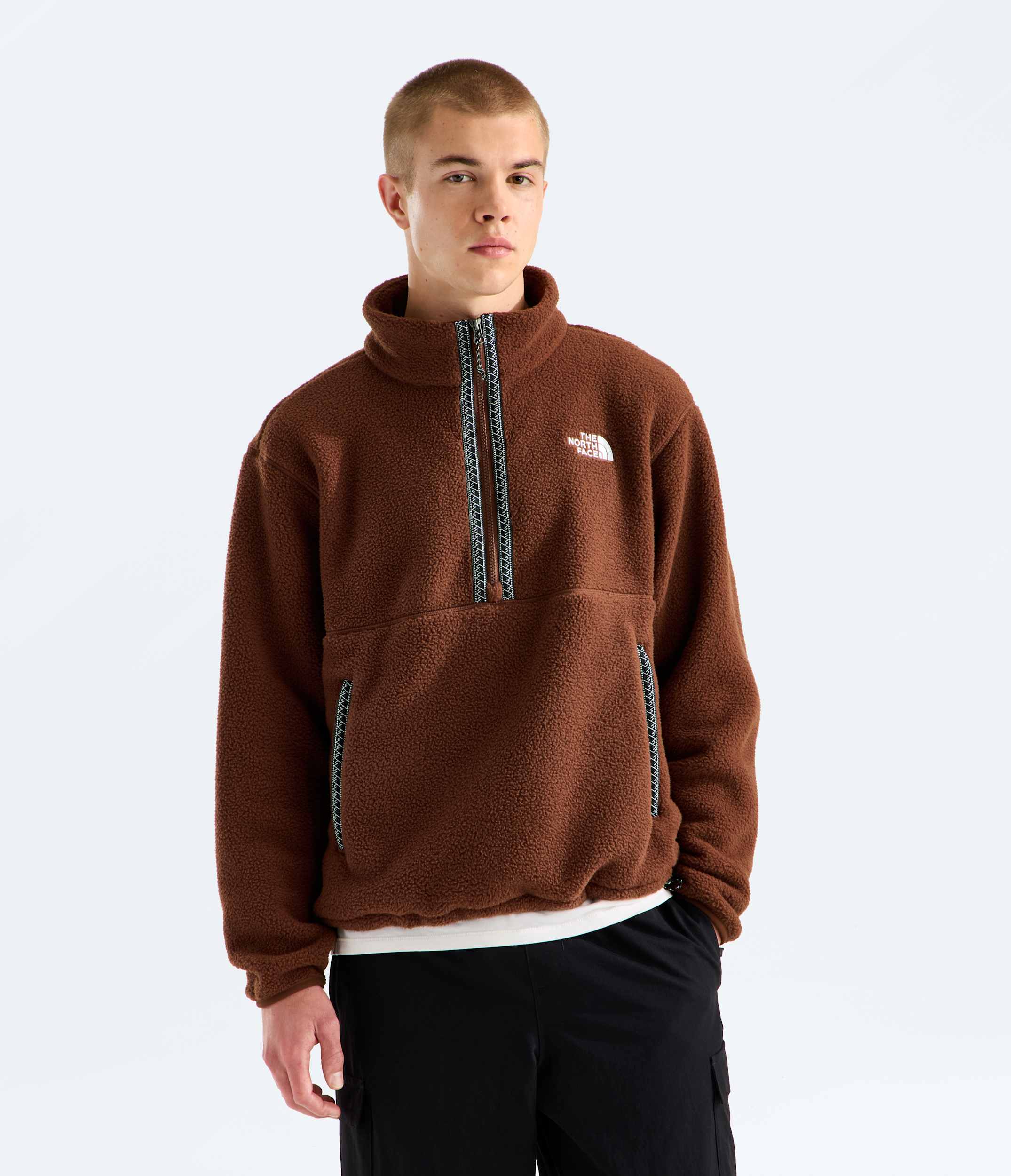 Mens TNF Fleeski Zip Pullover TNF Main