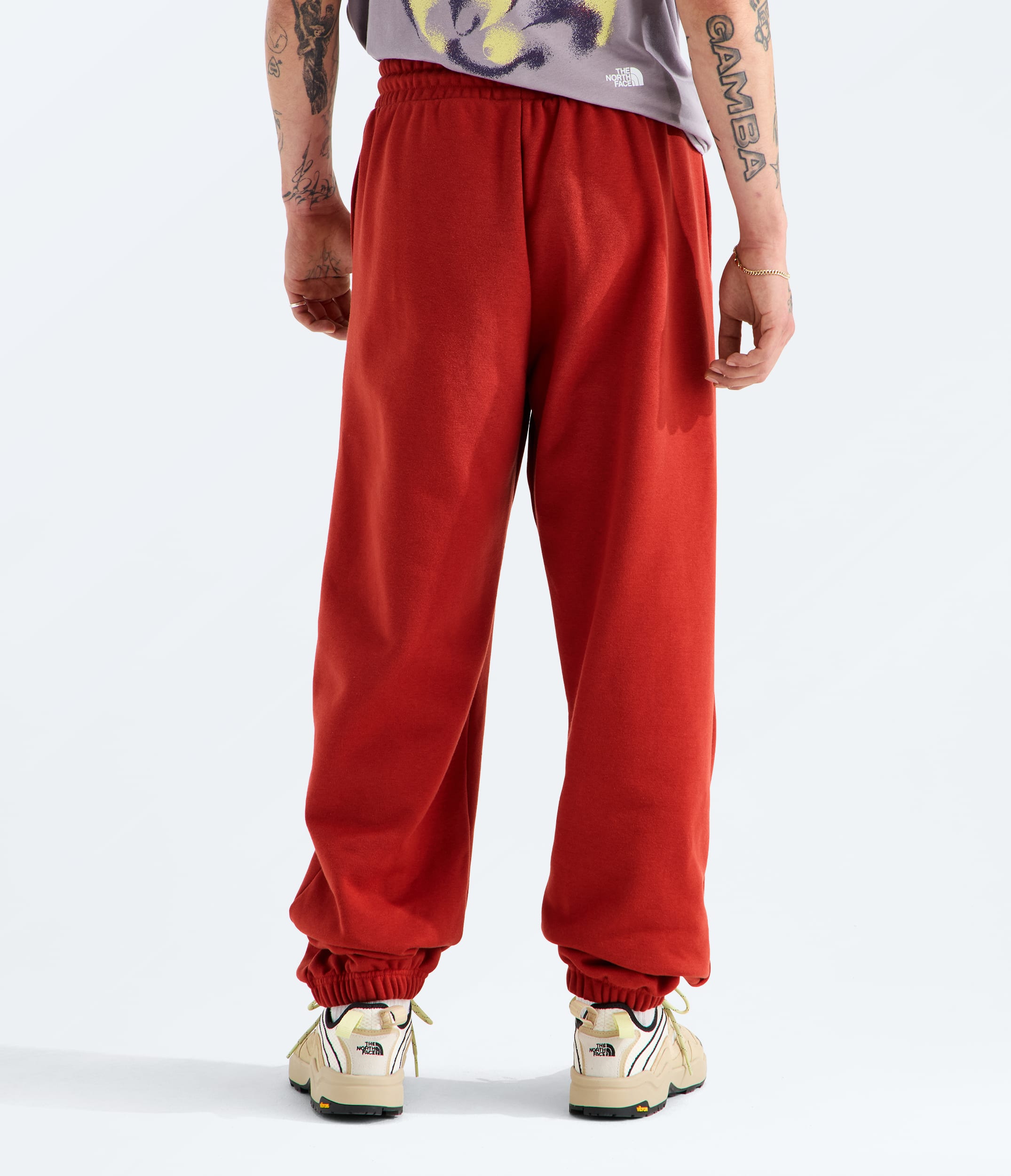 Mens TNF Essential Simple Dome Relaxed Pants TNF BACK