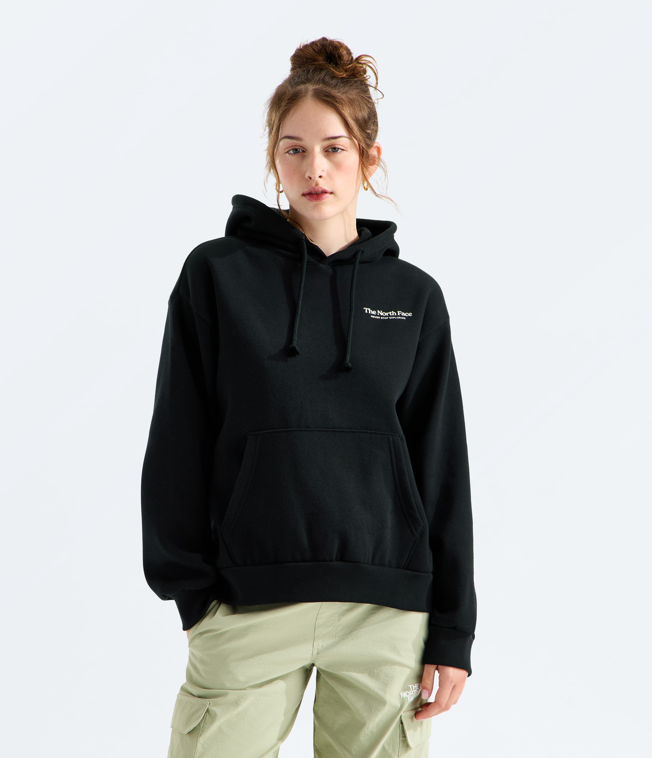 Womens Evolution Monte Oversize Hoodie TNF BACK