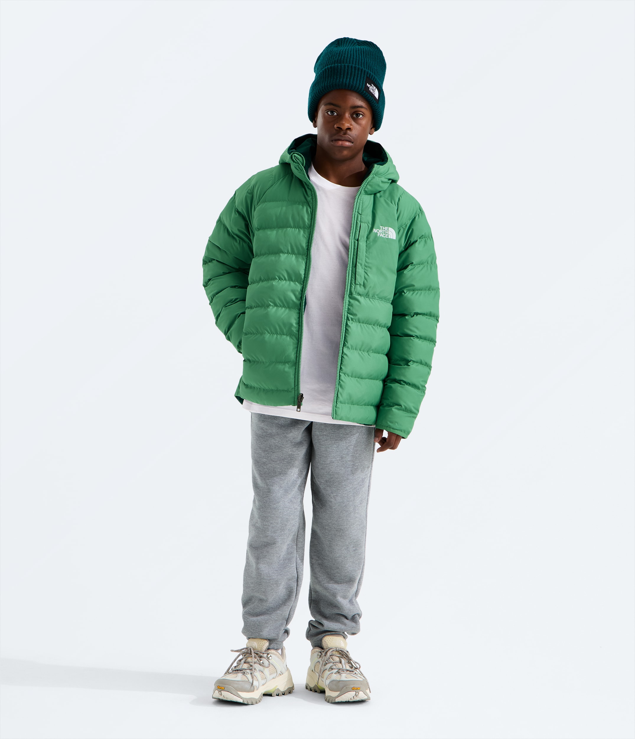 Boys Reversible Perrito Hooded Jacket TNF HERO2