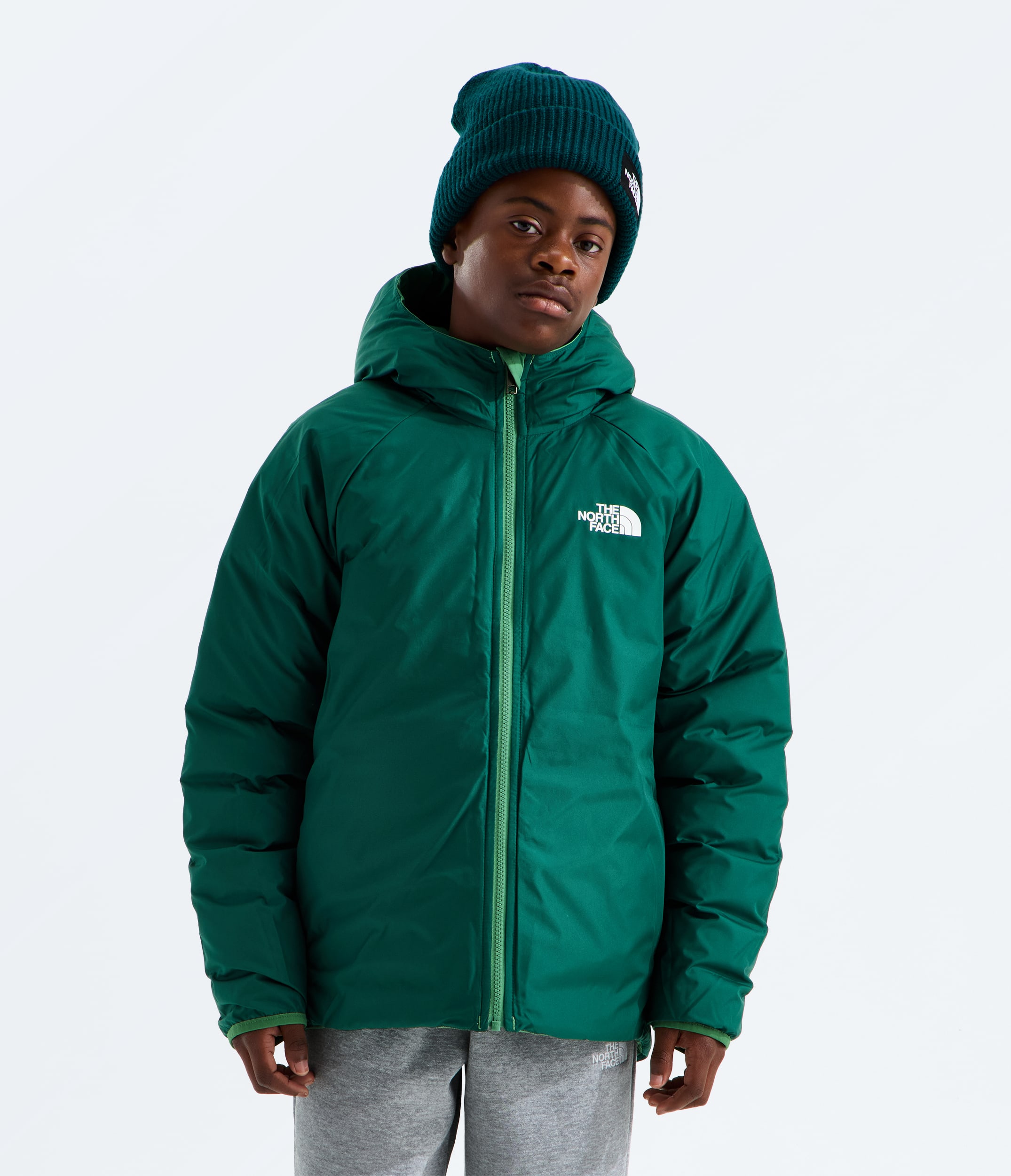 Boys Reversible Perrito Hooded Jacket TNF HEROREV