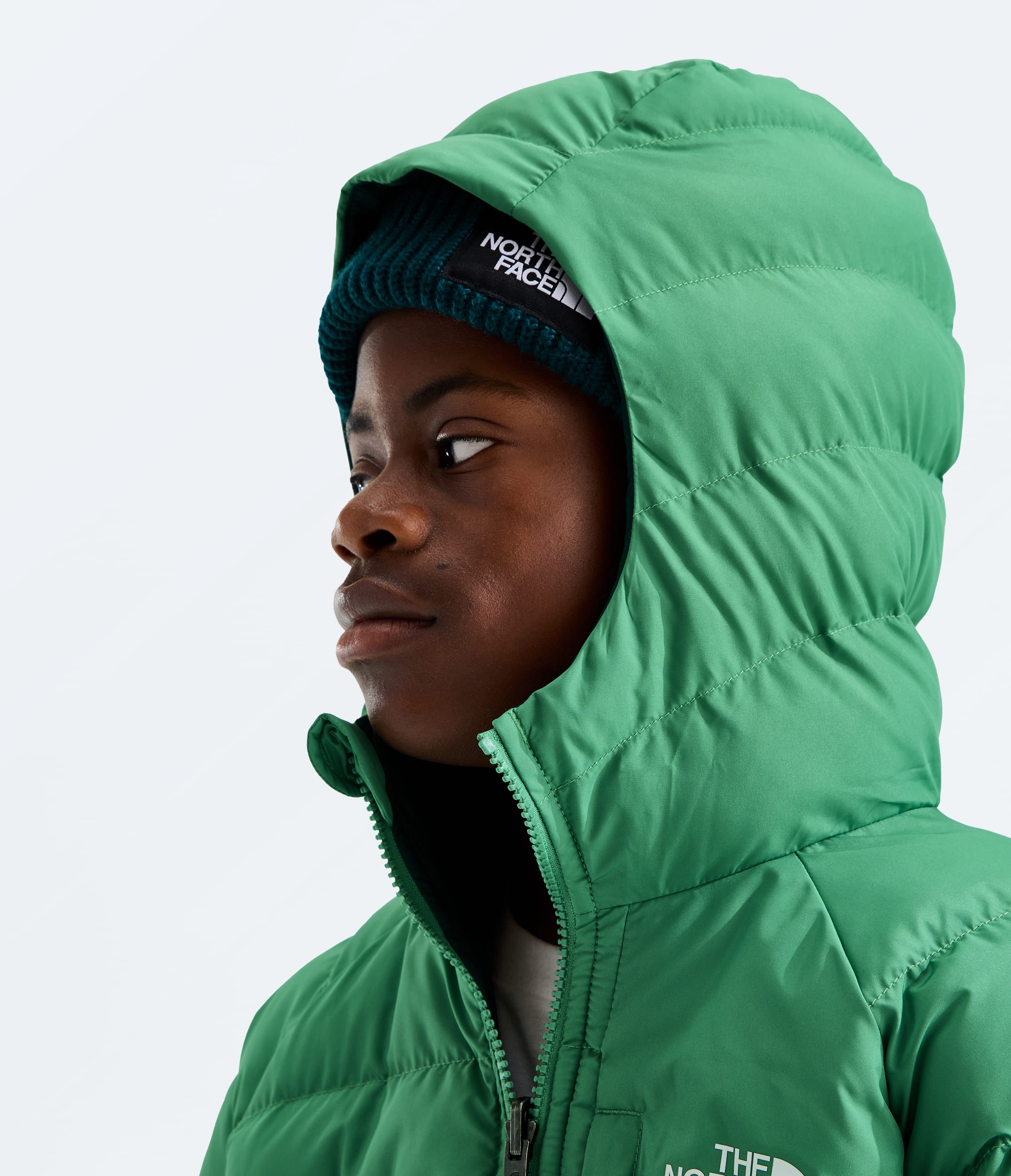 Boys Reversible Perrito Hooded Jacket TNF MODELHOOD2