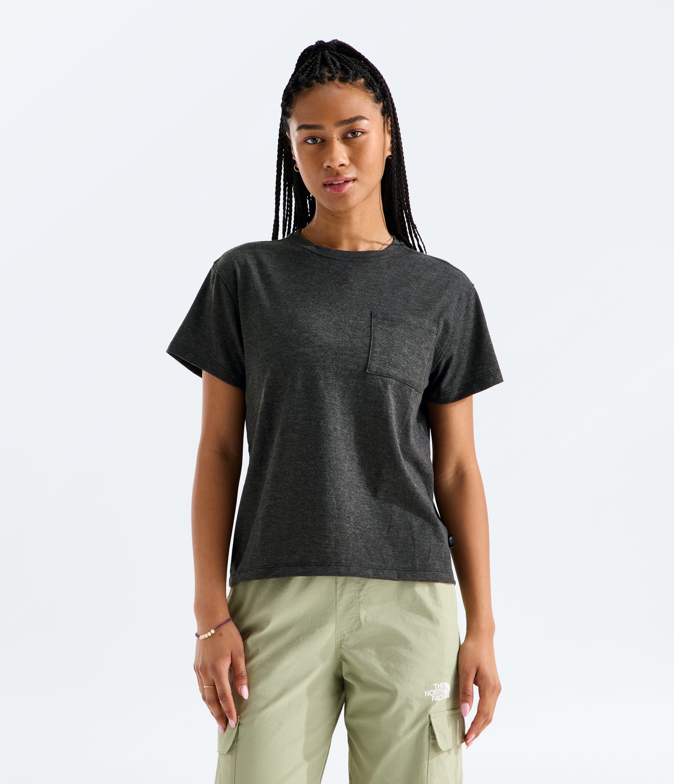 Womens TriBlend ShortSleeve Pocket Tee TNF Main