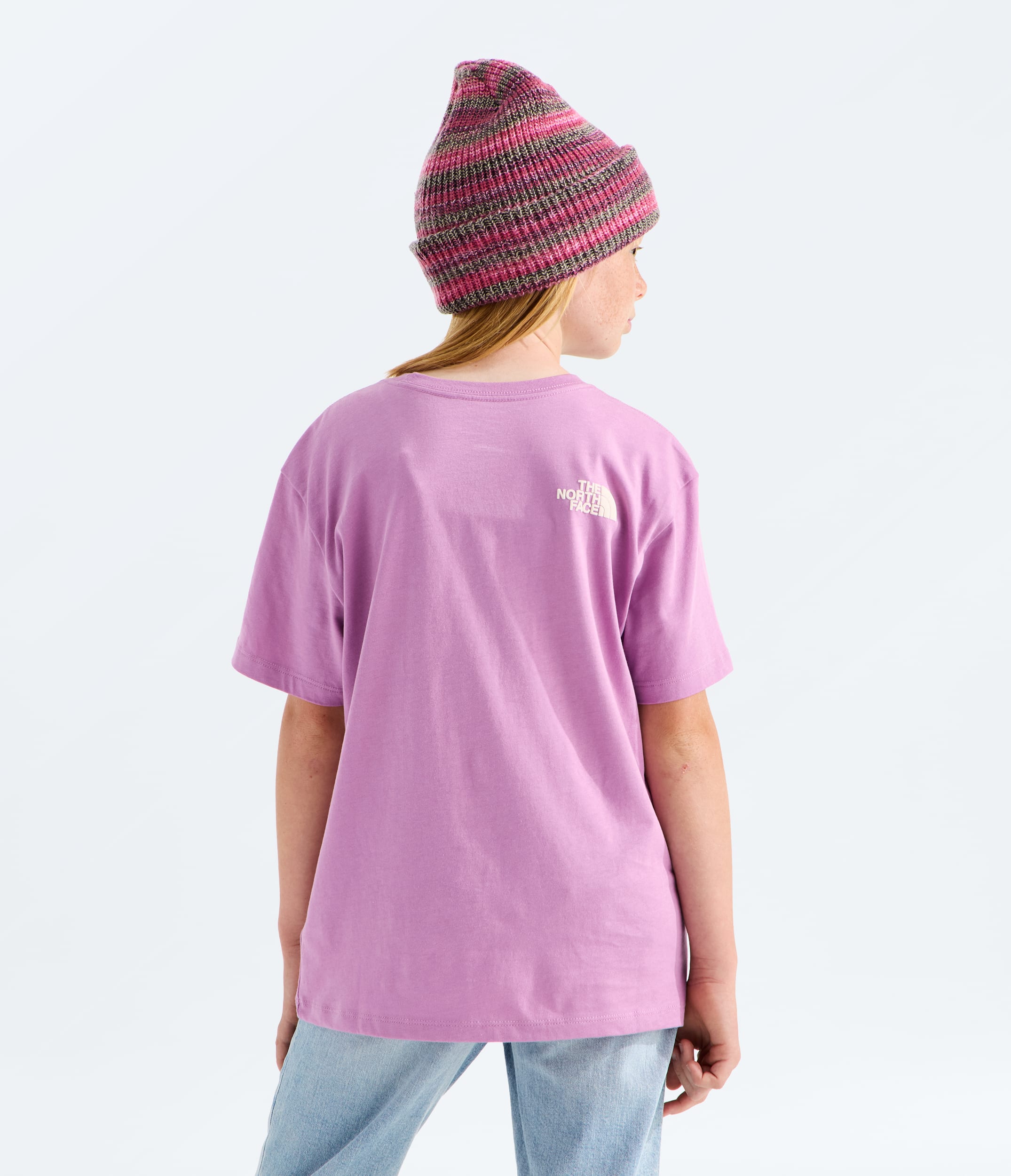 Girls Chalbi Relaxed ShortSleeve TeeGraphic TNF BACK