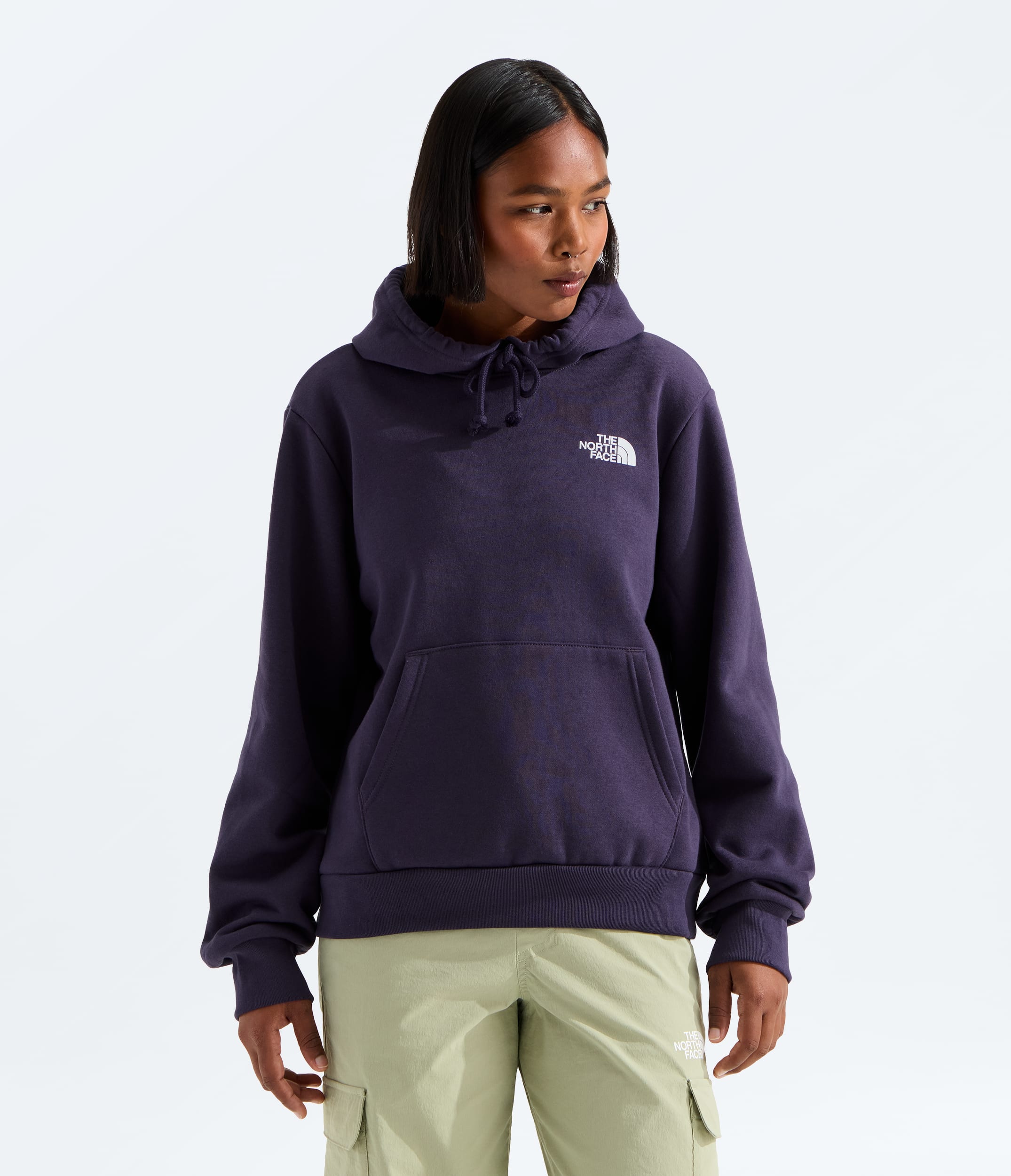 Womens Glacier Drift Regular Hoodie TNF BACK