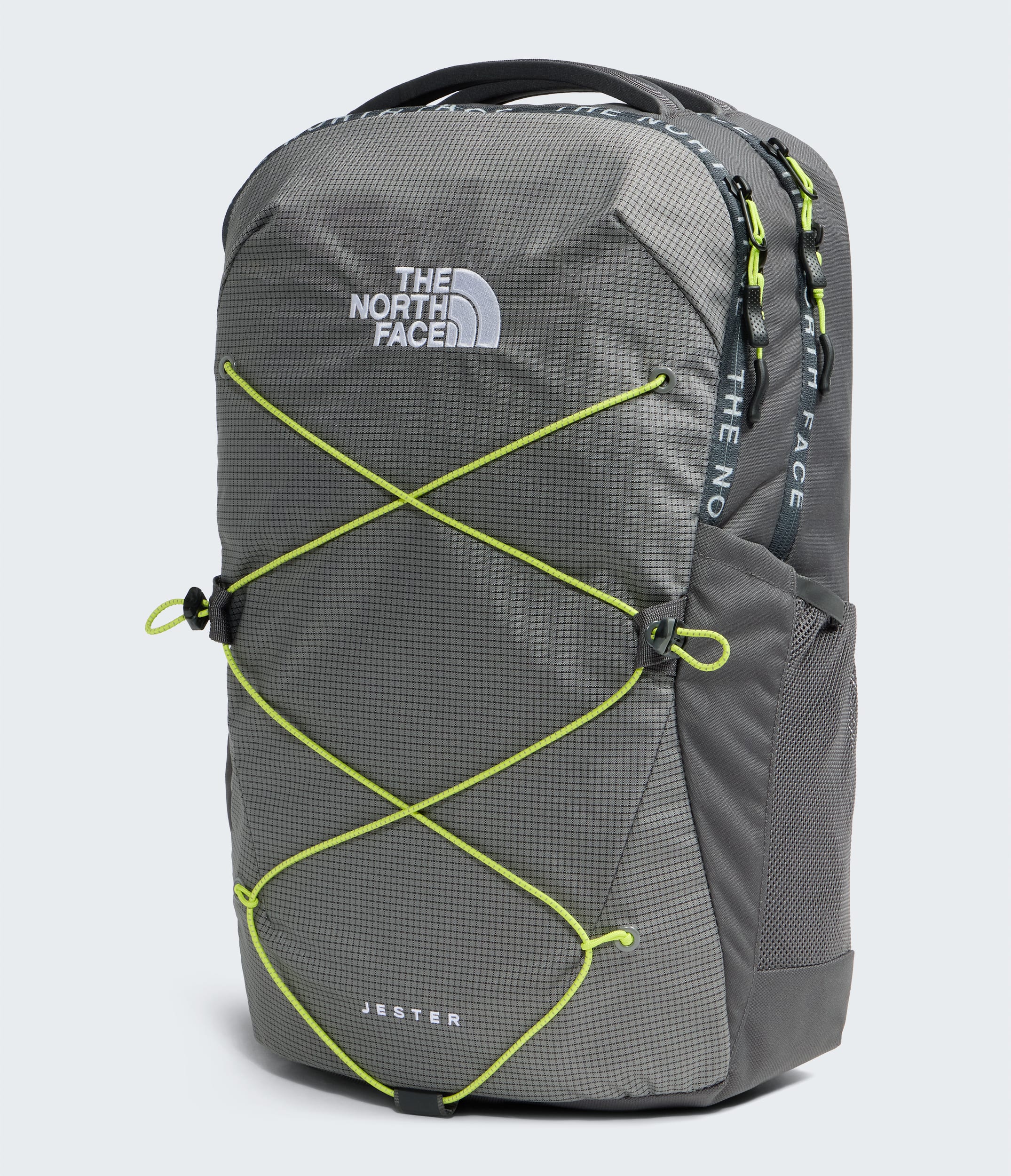 gray north face jester backpack The North Face Jester Backpack, Anthracite Grey/Smoked Pearl/Fizz Lime