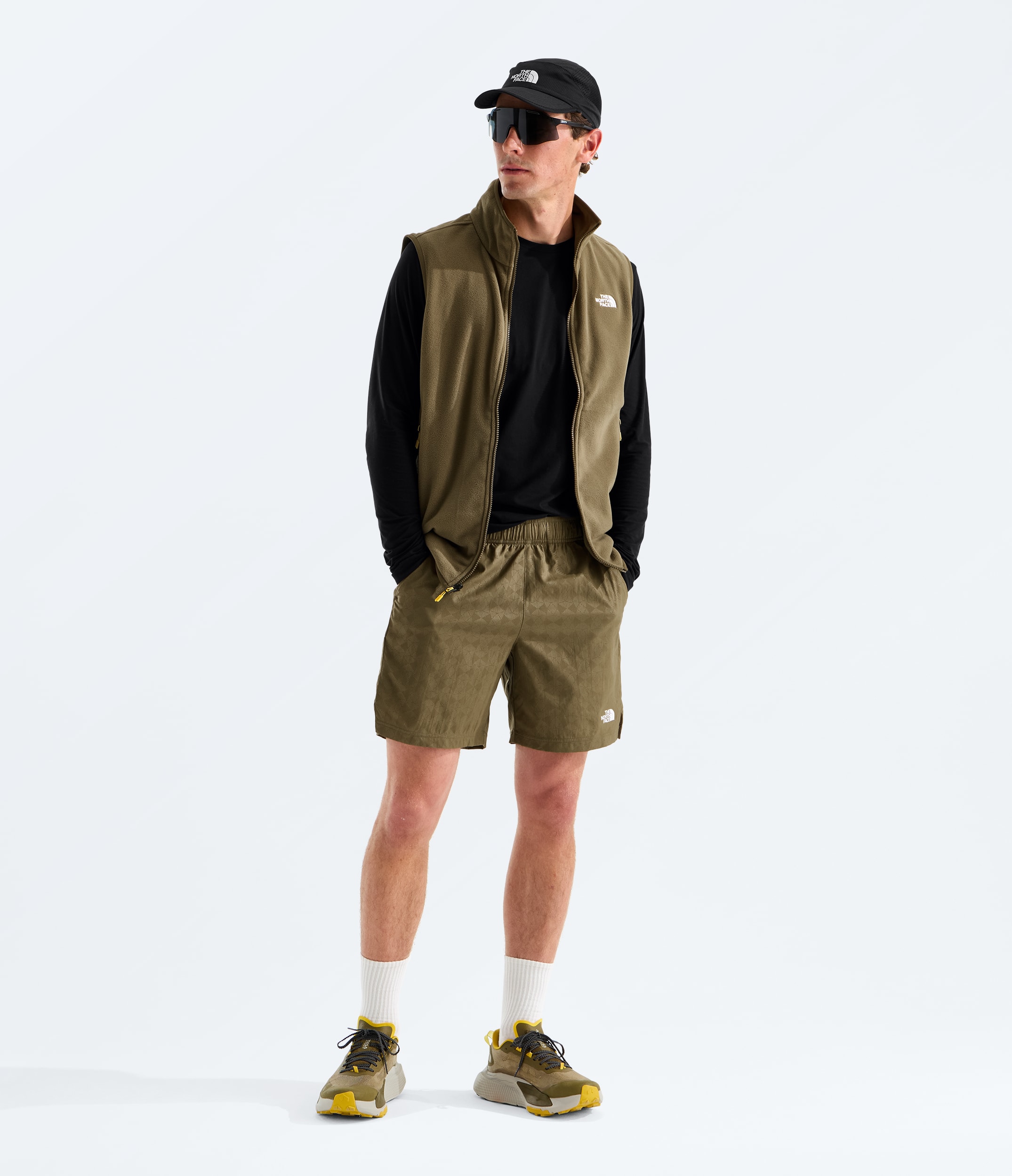 Mens 247 Pentadome Embossed 7 Shorts TNF HERO2