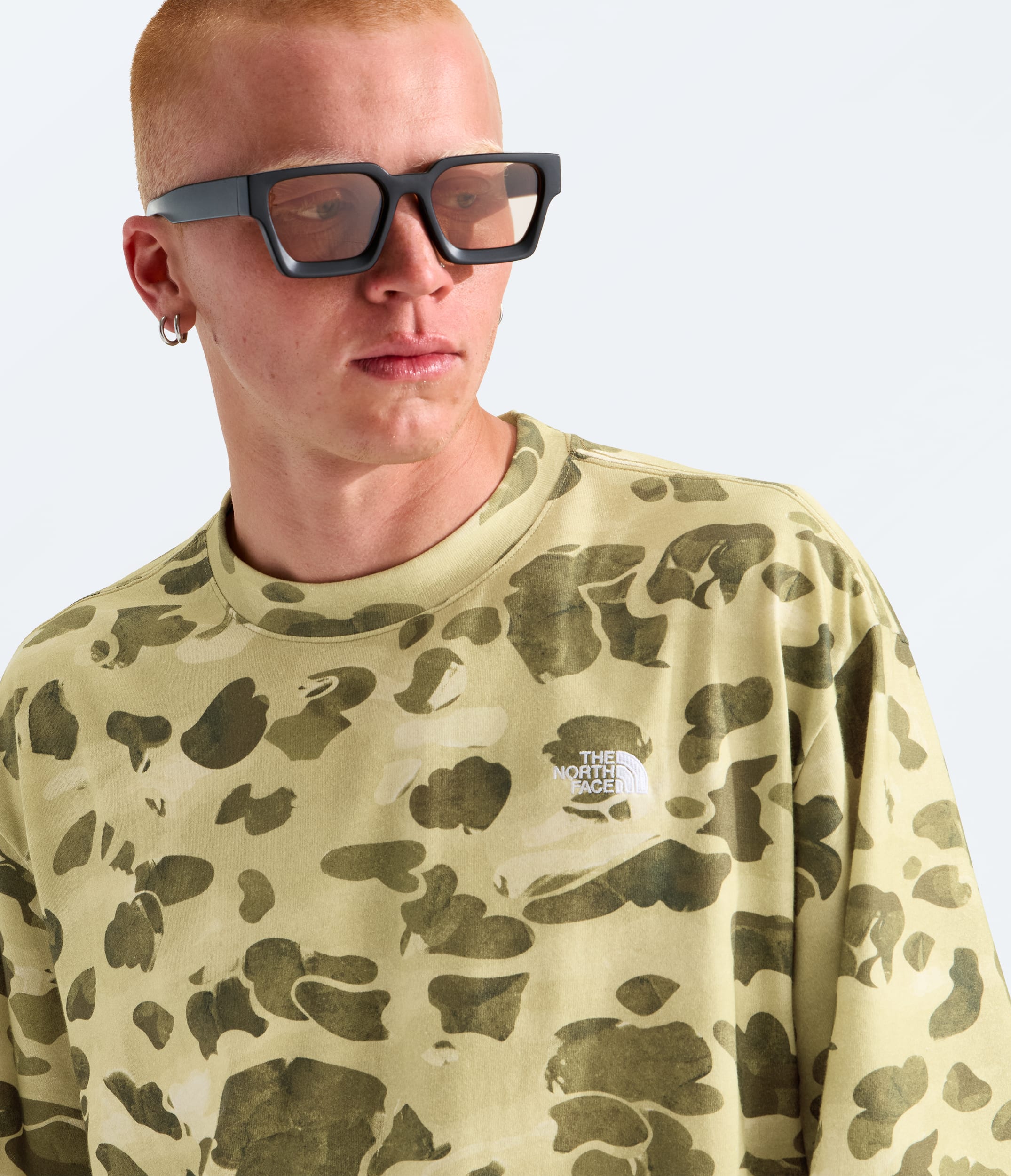 Mens TNF Essential Simple Dome Oversized ShortSleeve TeePrint TNF HERO2