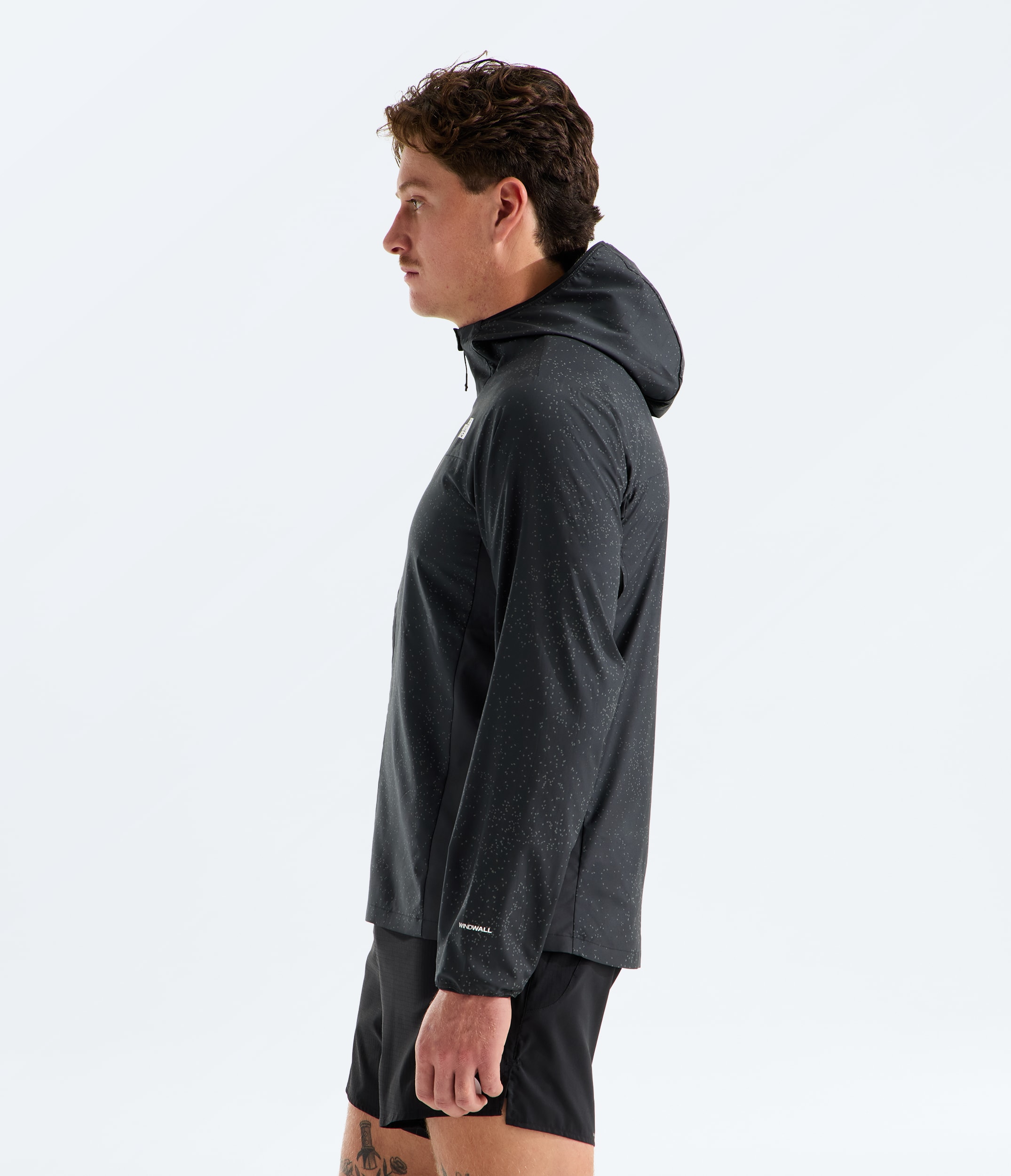 Mens Fontanales Wind Jacket Reflective TNF MODEL34