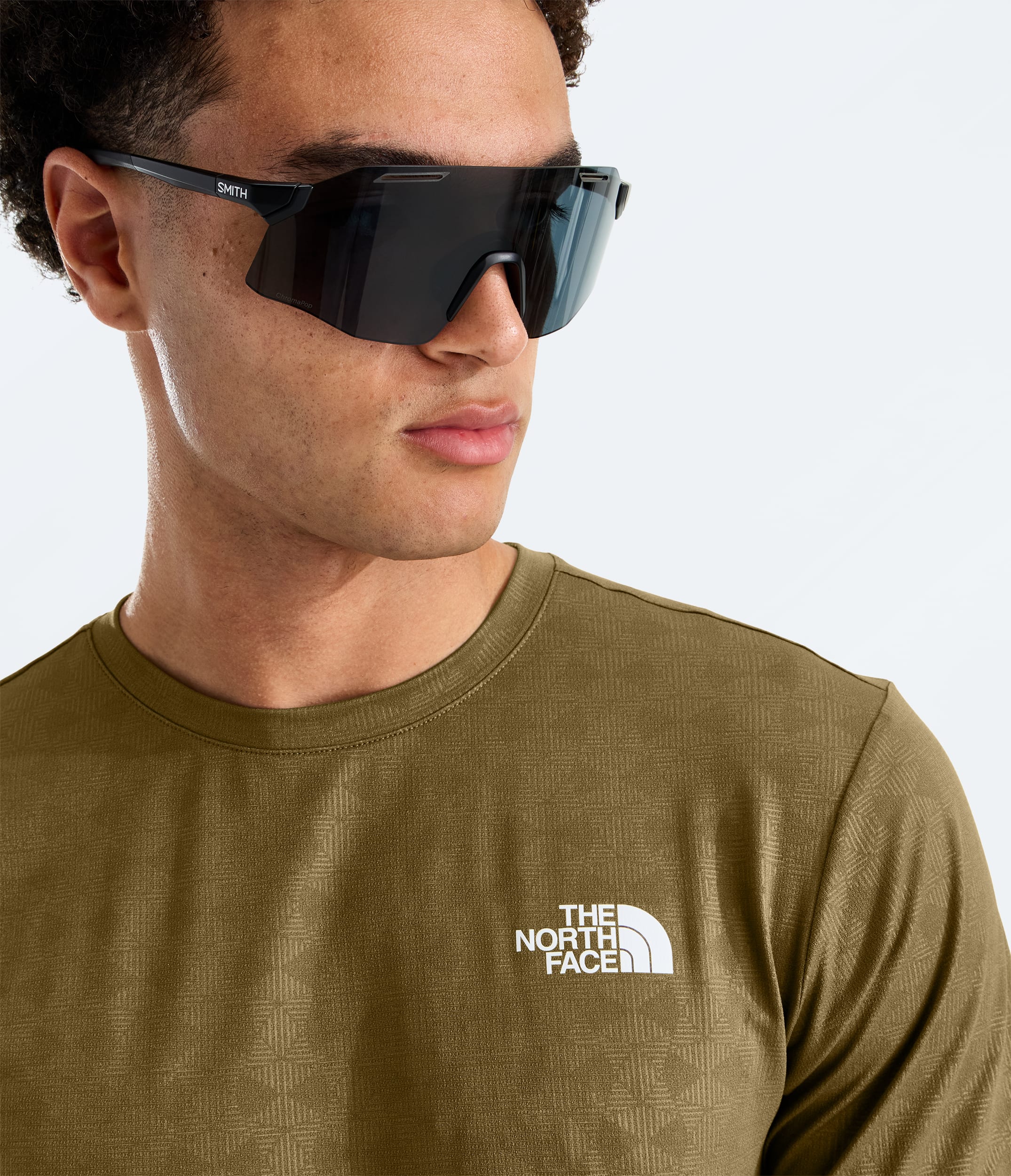 Mens 247 Pentadome Embossed Reg ShortSleeve Tee TNF MODELCLOSE1