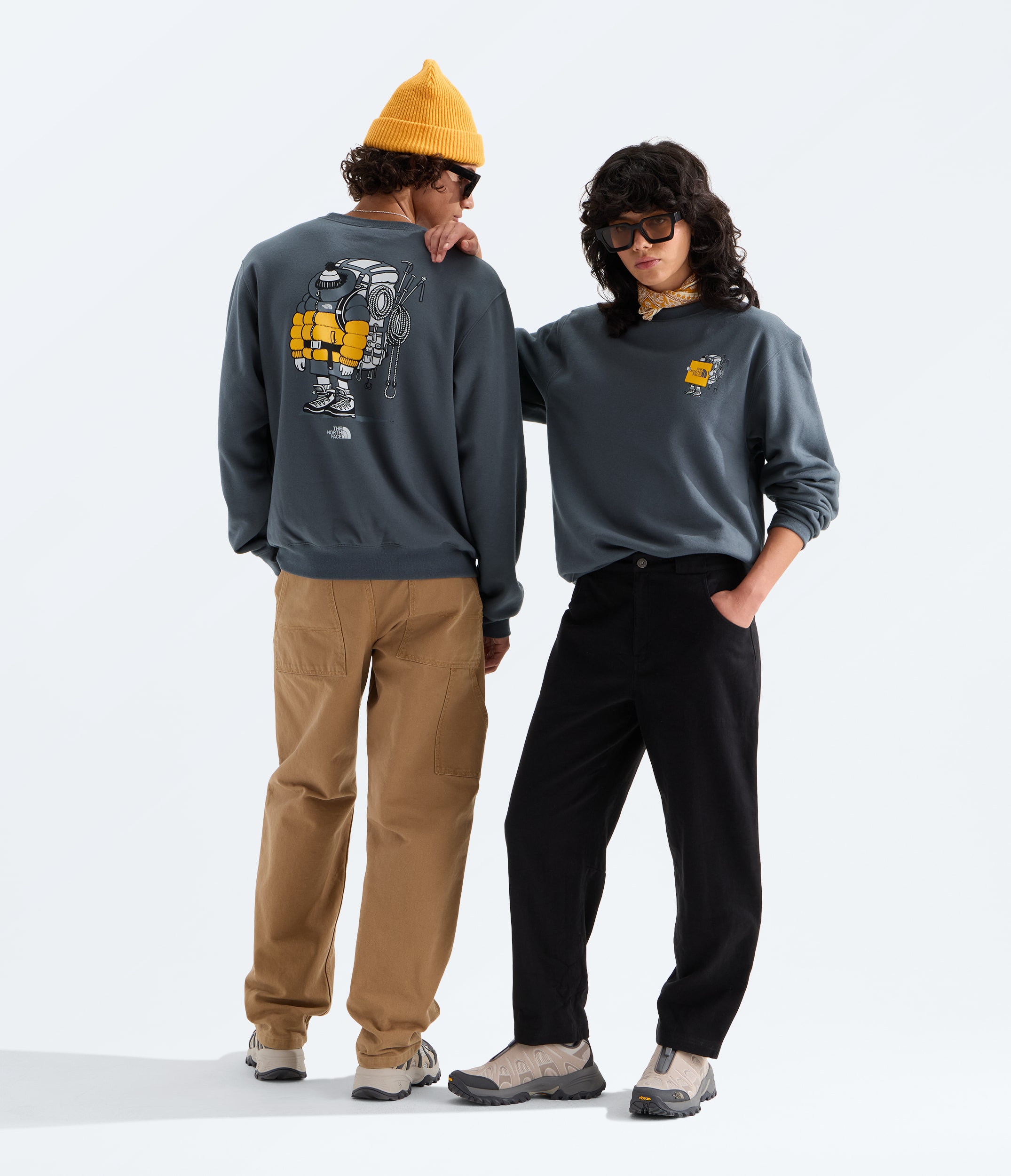 Unisex Gear Up Get Out Relaxed CrewGraphic TNF Main