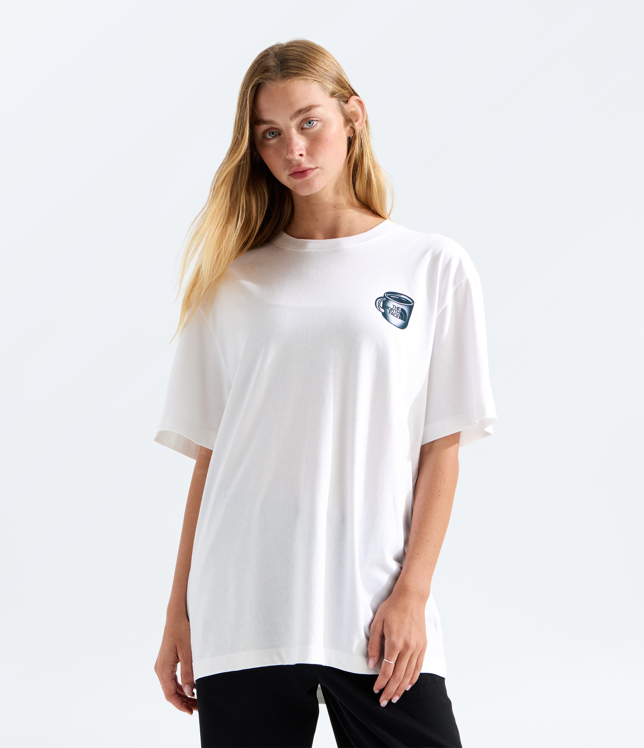 Unisex Basecamp Barista Relaxed ShortSleeve TeeGraphic TNF HERO3