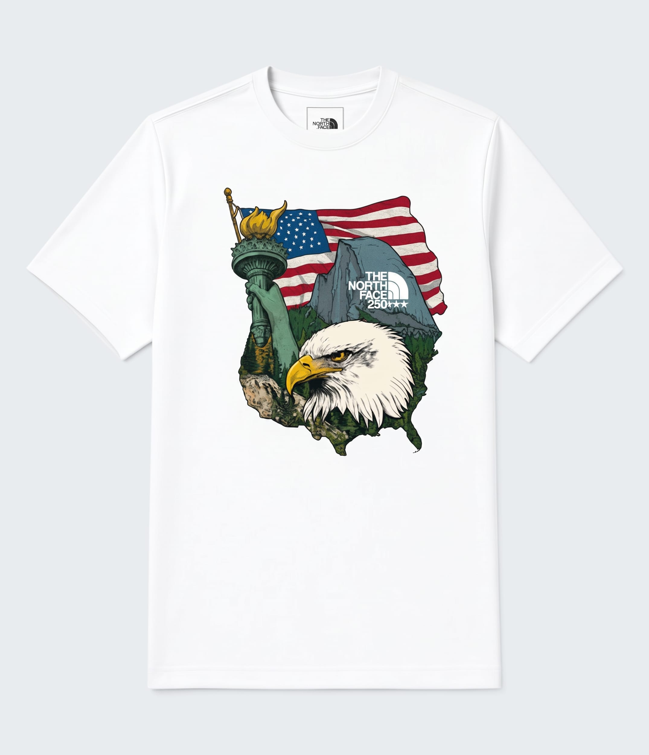 Teen TNFUSA Relaxed Short Sleeve Tee TNF Main